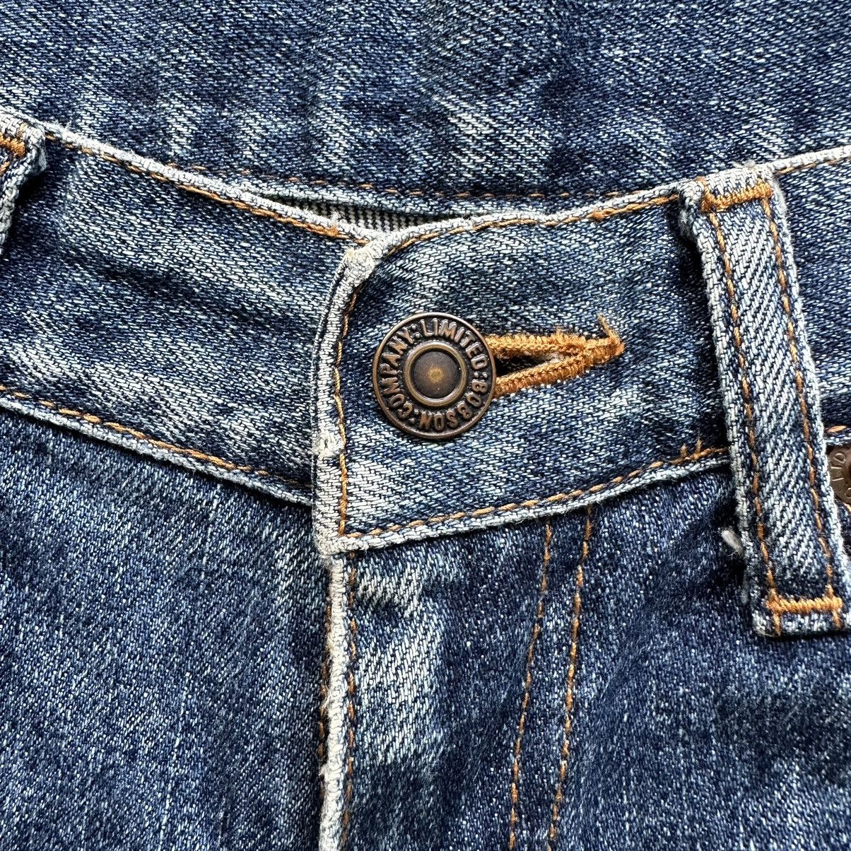 Japanese Brand × Jean × Vintage Vintage Japanese Distressed Bootcut Faded Denim Jean Pant Size US 30 / EU 46 - 4 Thumbnail