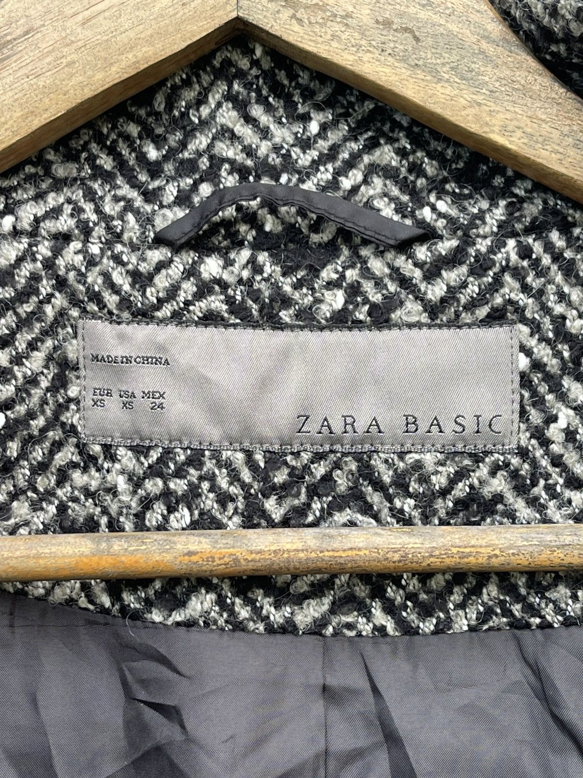 Designer × Zara ZARA BASIC WOMEN'S WOOL HIGH COLLAR COAT/JACKET Size XS / US 0-2 / IT 36-38 - 11 Thumbnail