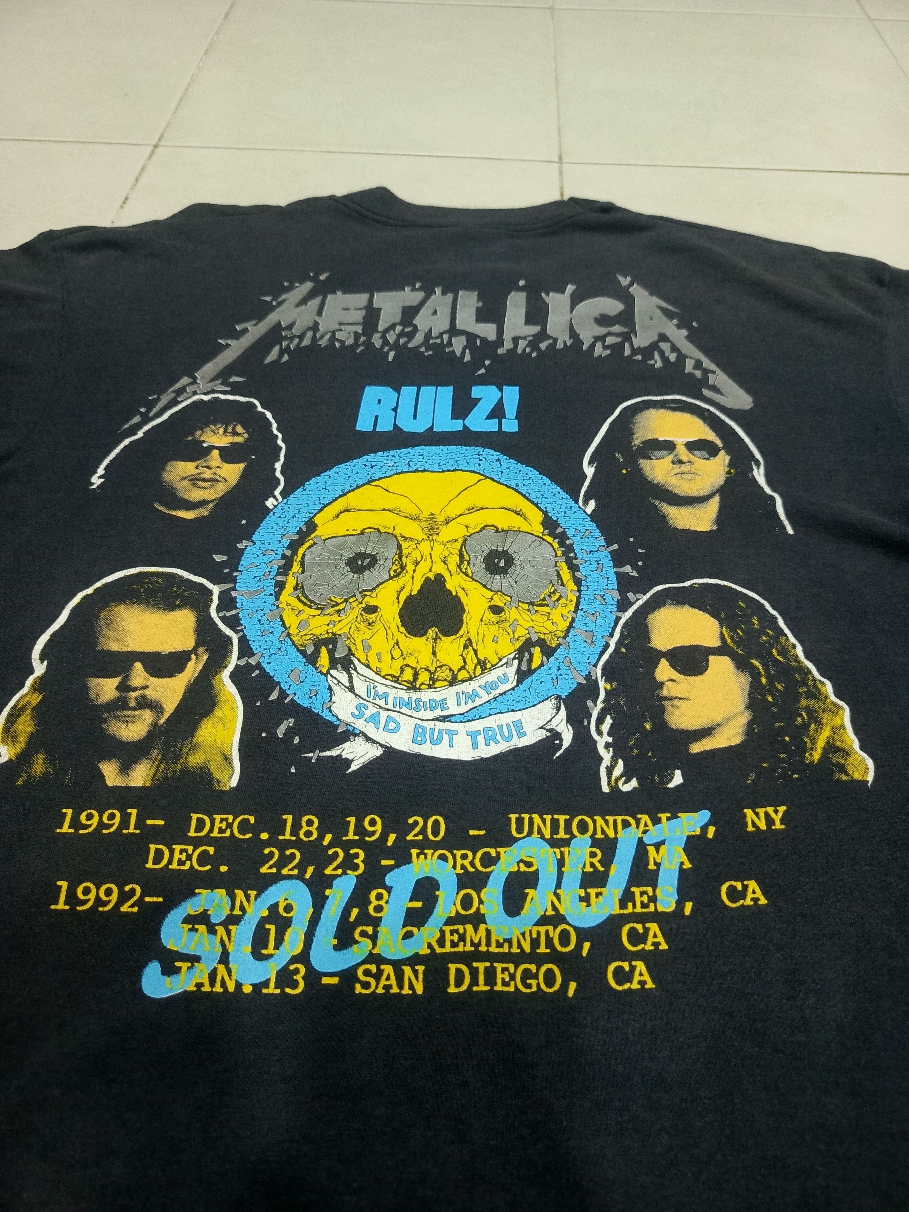 Vintage Metallica shirt 90s vintage Size US XL / EU 56 / 4 - 3 Thumbnail
