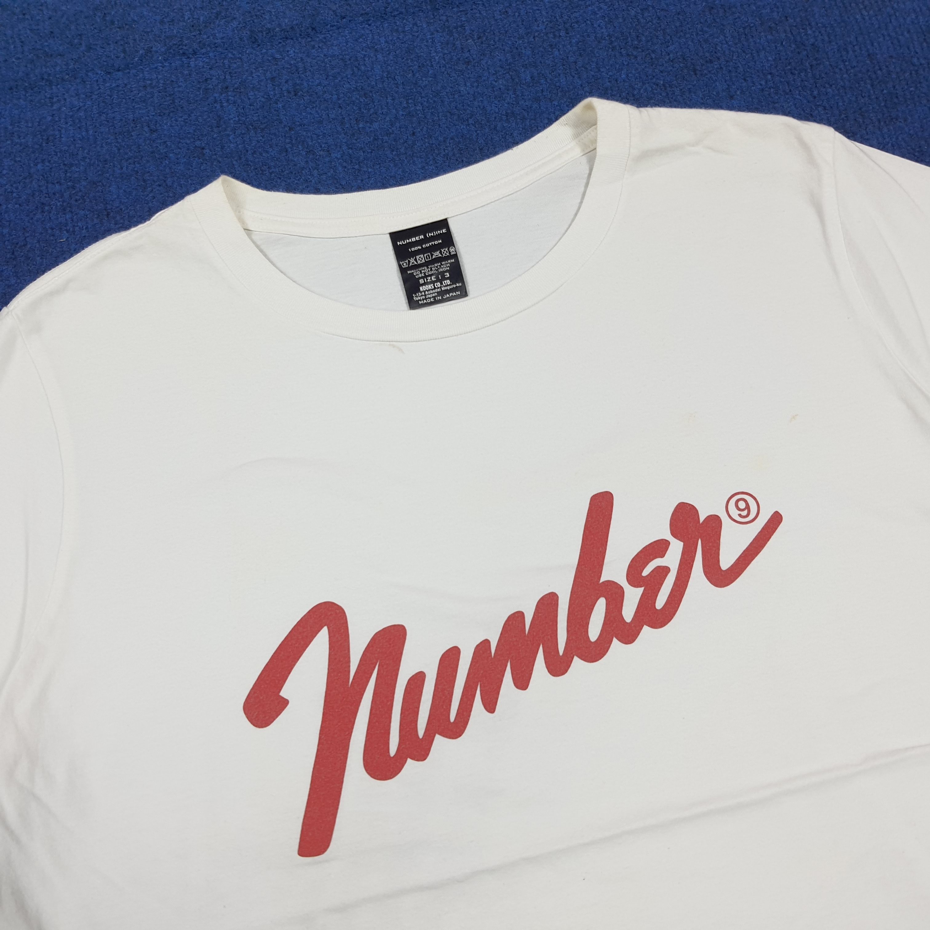 Number (N)ine Vintage Number Nine Spell out Japanese Brand Tshirt C294N50 Size US M / EU 48-50 / 2 - 2 Thumbnail