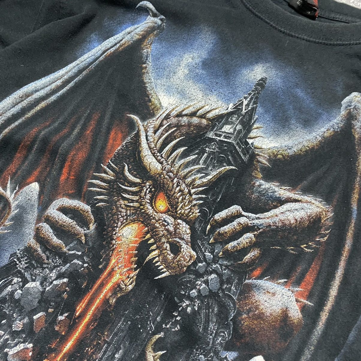 Band Tees Vintage Spiral Dragon Rare Big Graphic overprint Longsleeve Size US XXL / EU 58 / 5 - 3 Thumbnail
