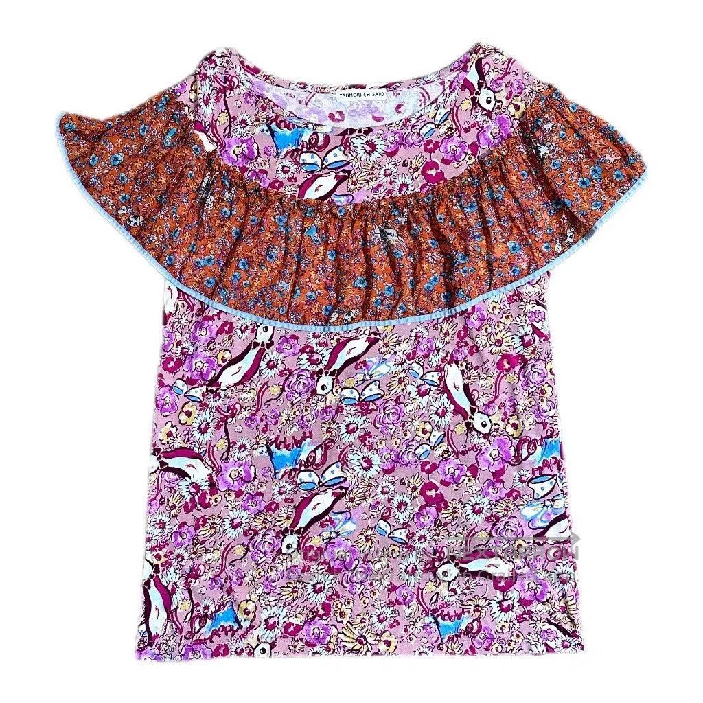 Tsumori Chisato Tsumori Chisato Asymmetric Shoulder Floral Top. Size M / US 6-8 / IT 42-44 - 2 Thumbnail