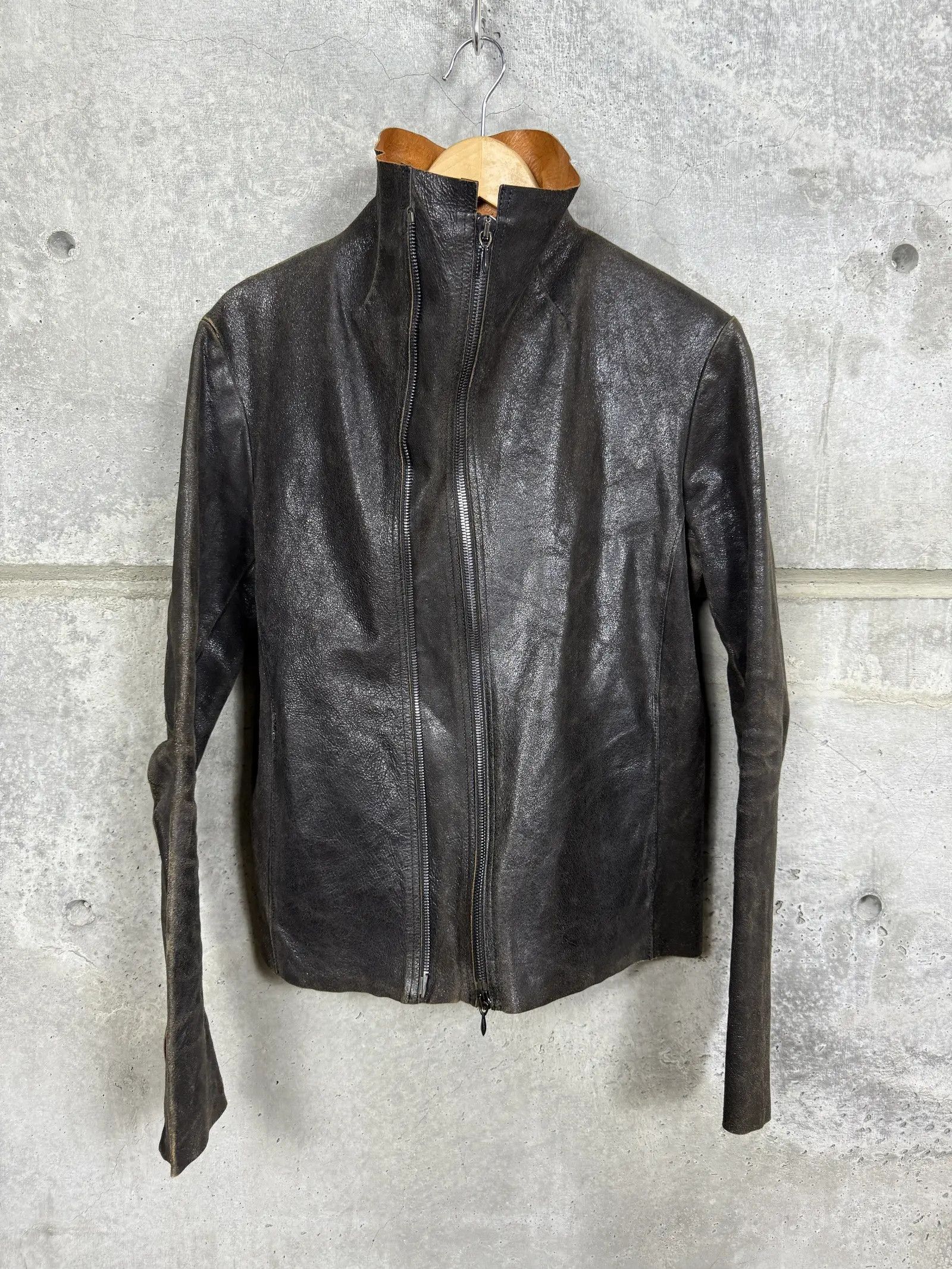 Incarnation INCARNATION HORSE LEATHER JACKET DOUBLE BREAST MOTO