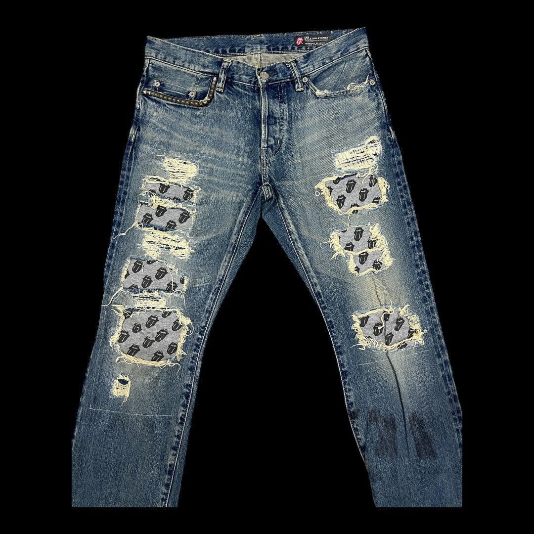 Hysteric Glamour × The Rolling Stones HYSTERIC GLAMOUR X THE ROLLING STONES DISTRESSED DENIM Size US 32 / EU 48 - 7 Thumbnail