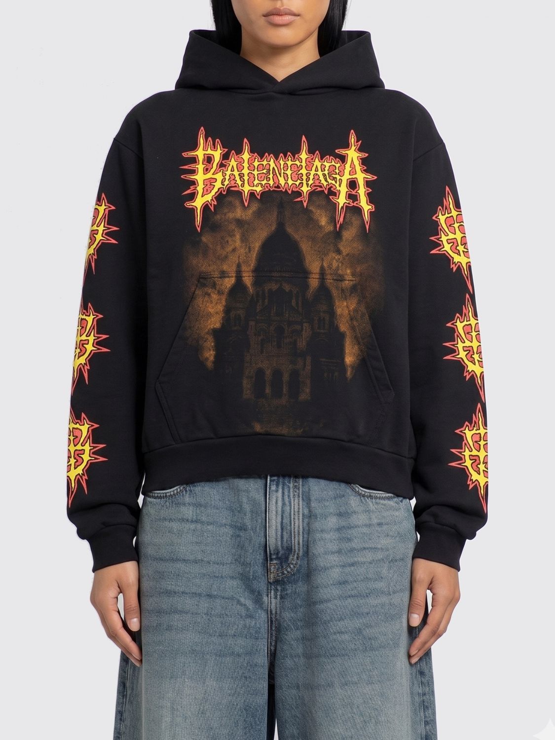 Balenciaga Balenciaga Sweatshirt Woman Black Size XS / US 0-2 / IT 36-38 - 1 Thumbnail