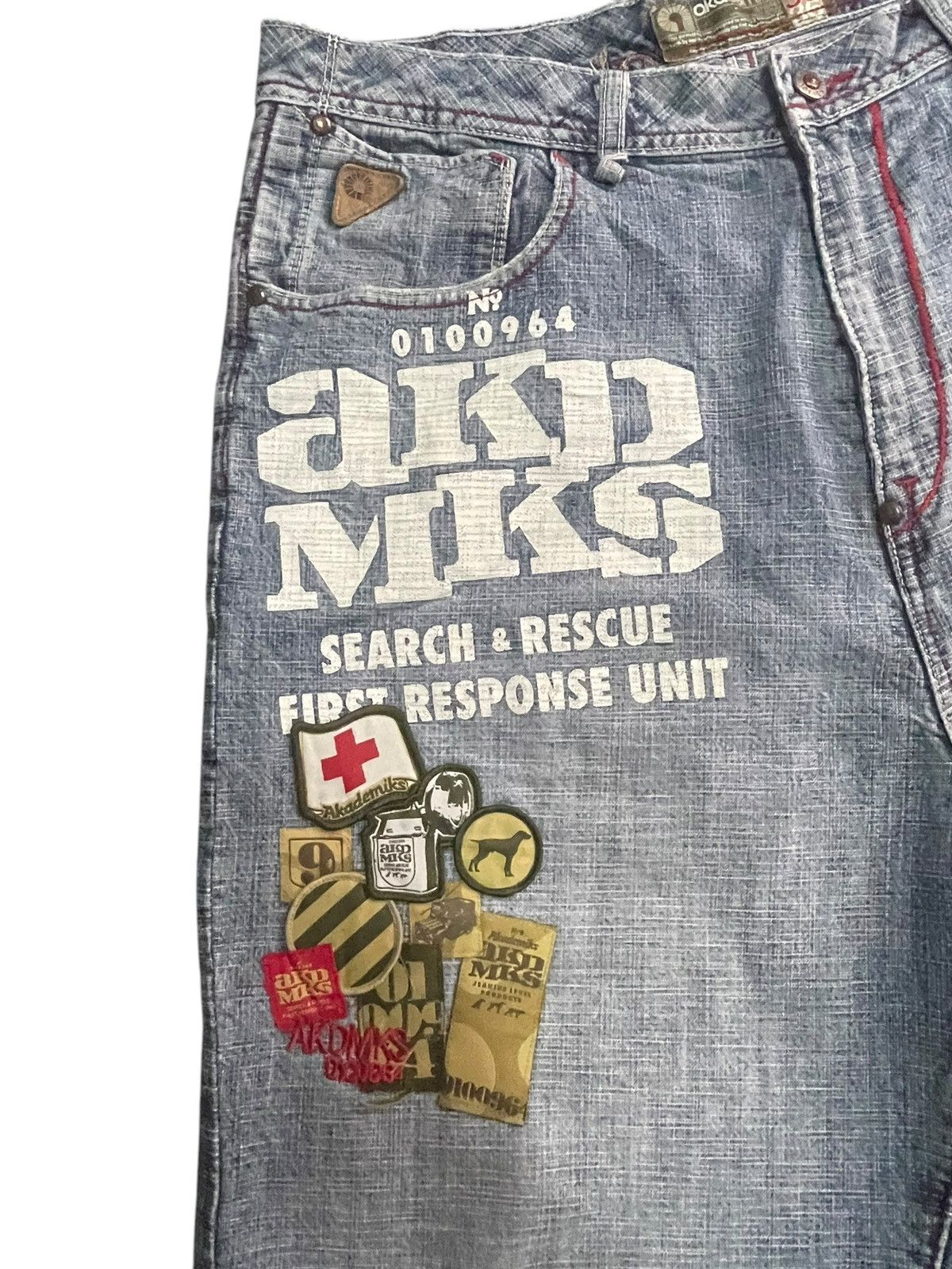 Akademiks Vintage Akademiks Denim Short Size US 37 - 3 Thumbnail
