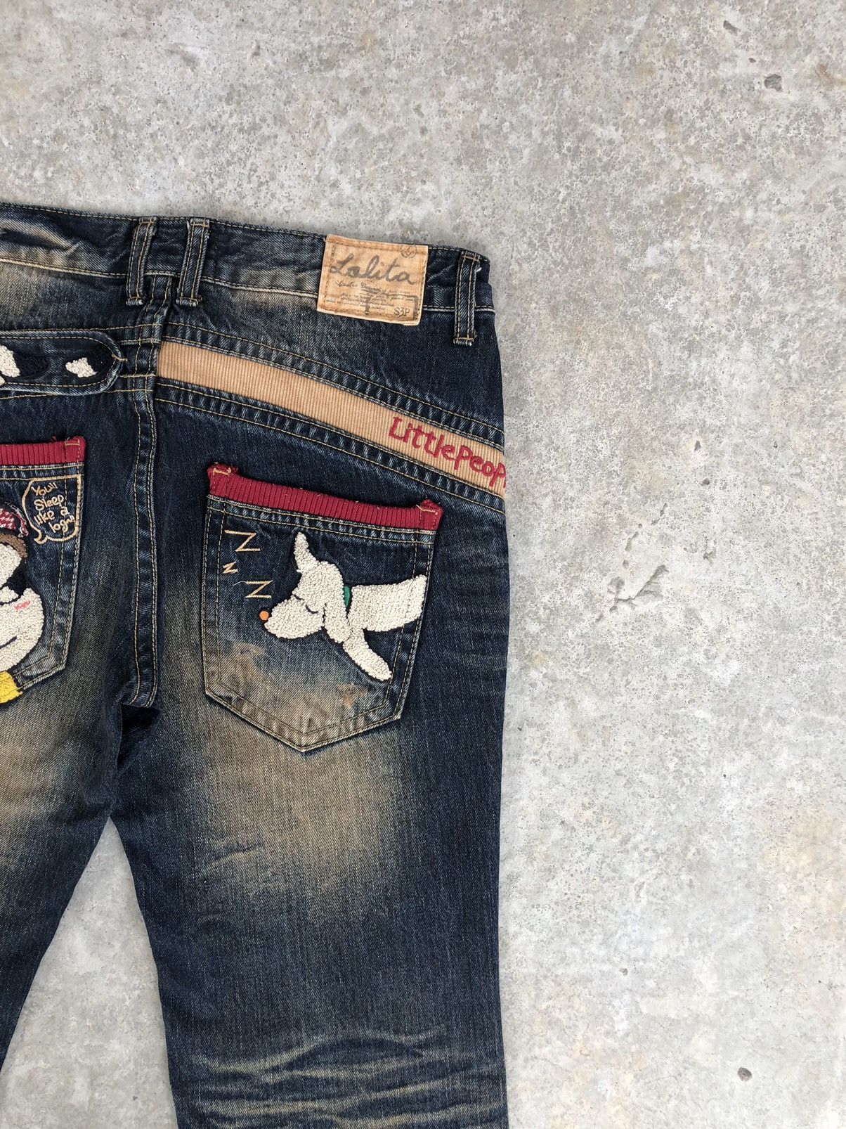 Japanese Brand Rare Yoshitomo Nara Lolita Dog Distressed Jeans Size US 34 / EU 50 - 11 Thumbnail