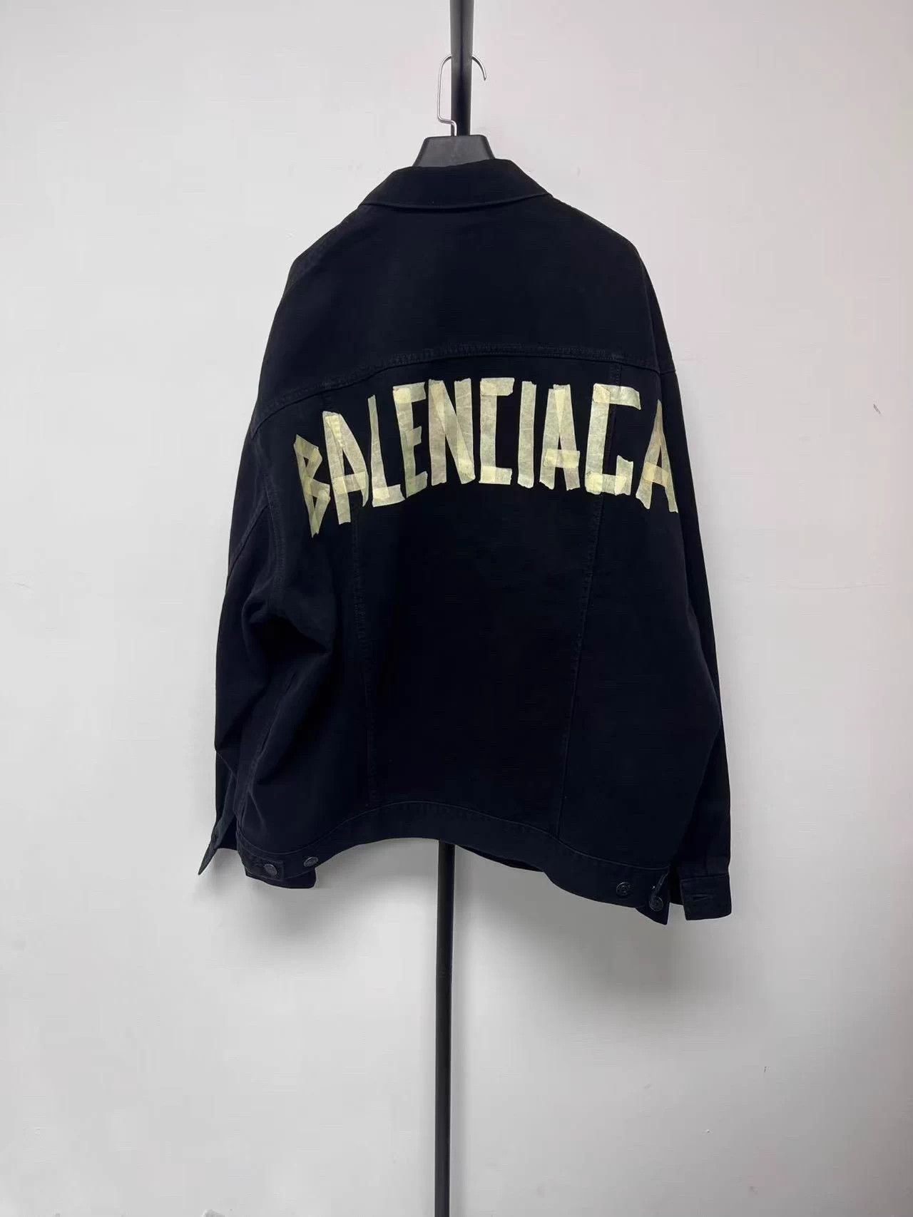 Balenciaga Balenciaga Denim Jacket Oversized Logo Blue Men's 1 Size US S / EU 44-46 / 1 - 2 Thumbnail