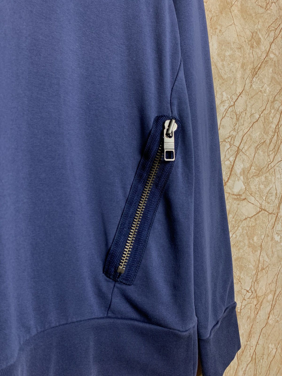 CLOSED Closed Slim Fit Basic Dark Blue Hoodie Avant Garde Size US M / EU 48-50 / 2 - 8 Thumbnail