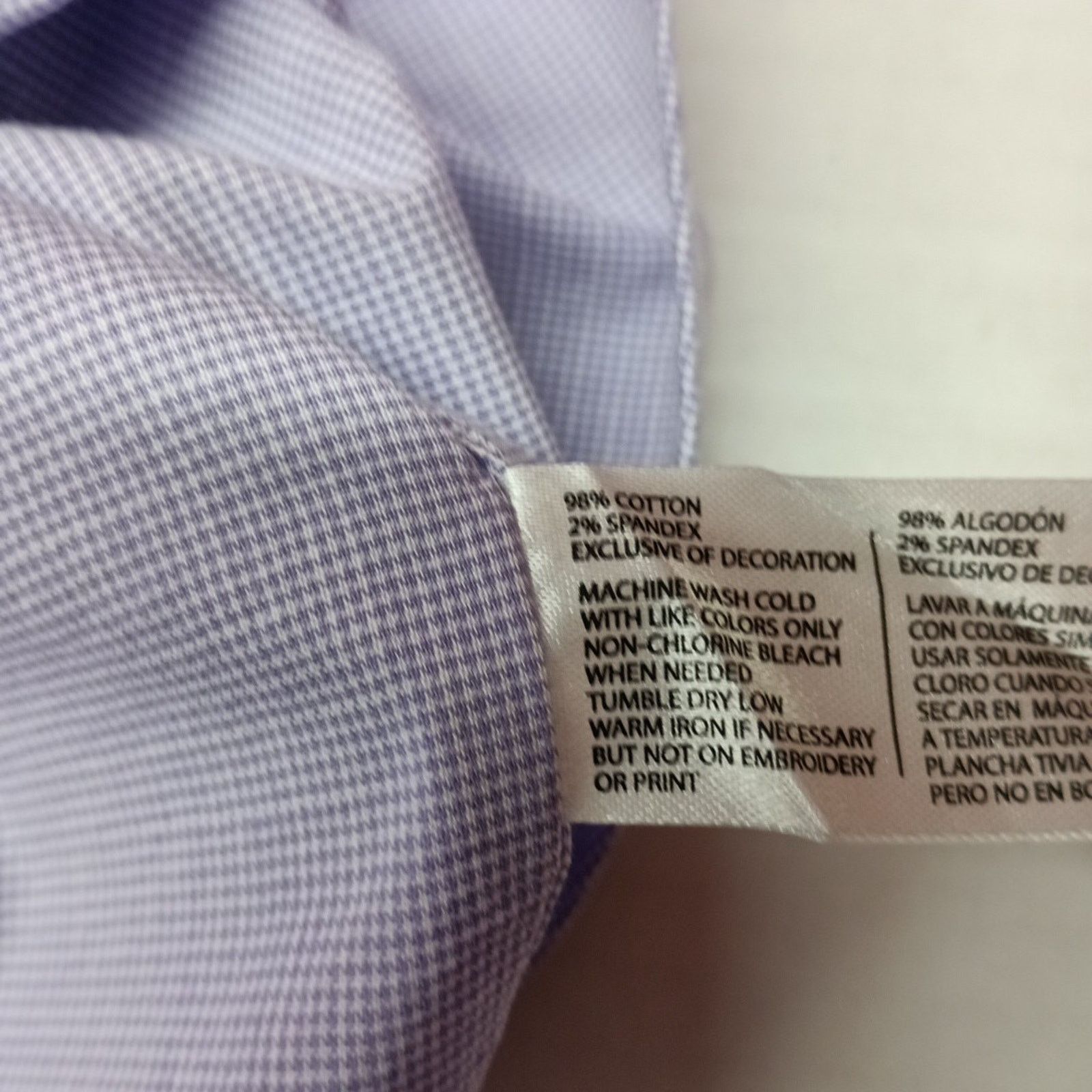U.S. Polo Assn. U.S. Polo Assn. Button Woven Shirt Men's L Violet Checkered Size US L / EU 52-54 / 3 - 8 Thumbnail
