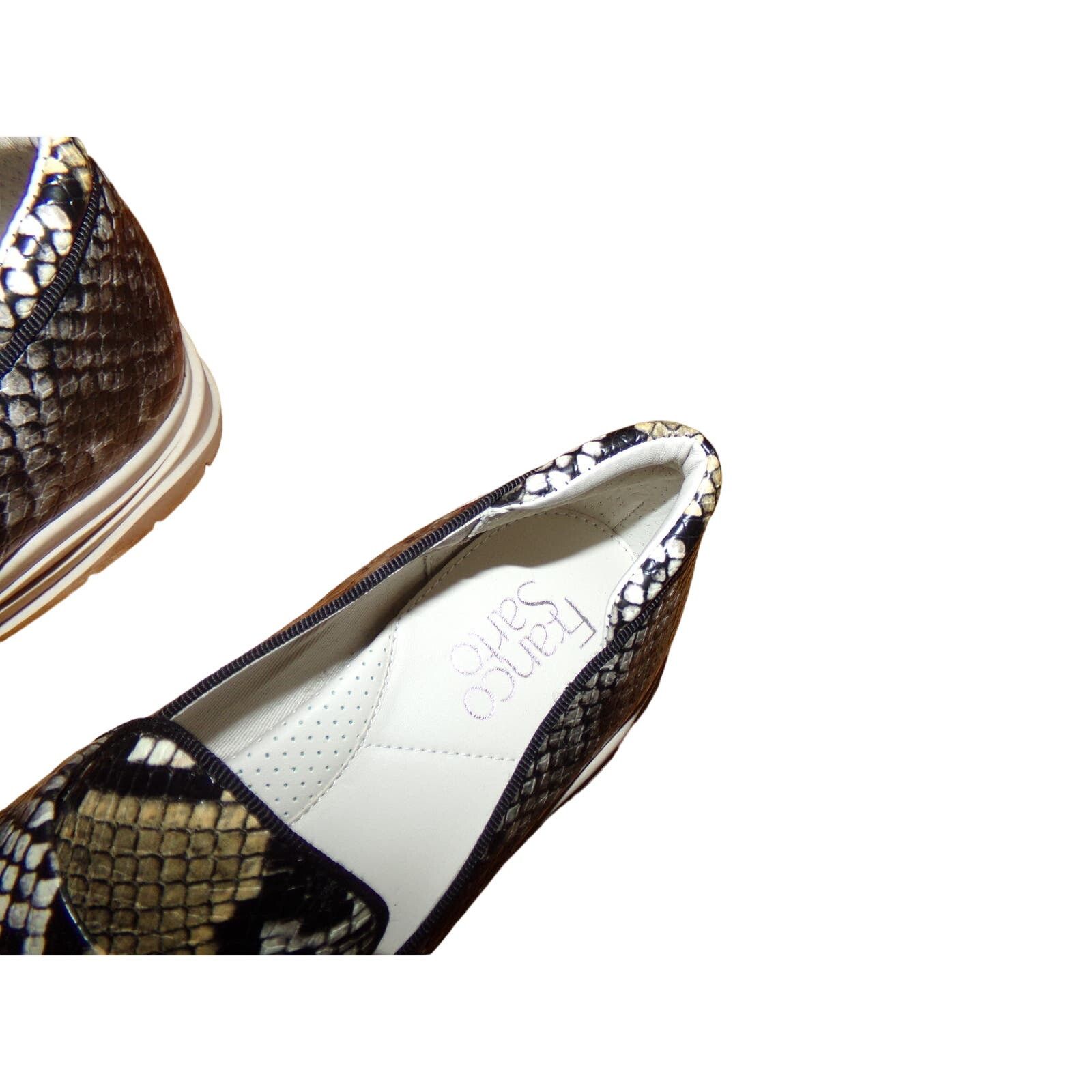 Franco Sarto Franco Sarto Metta reptile print lug sole loafers 6 M Size US 6 / IT 36 - 4 Thumbnail