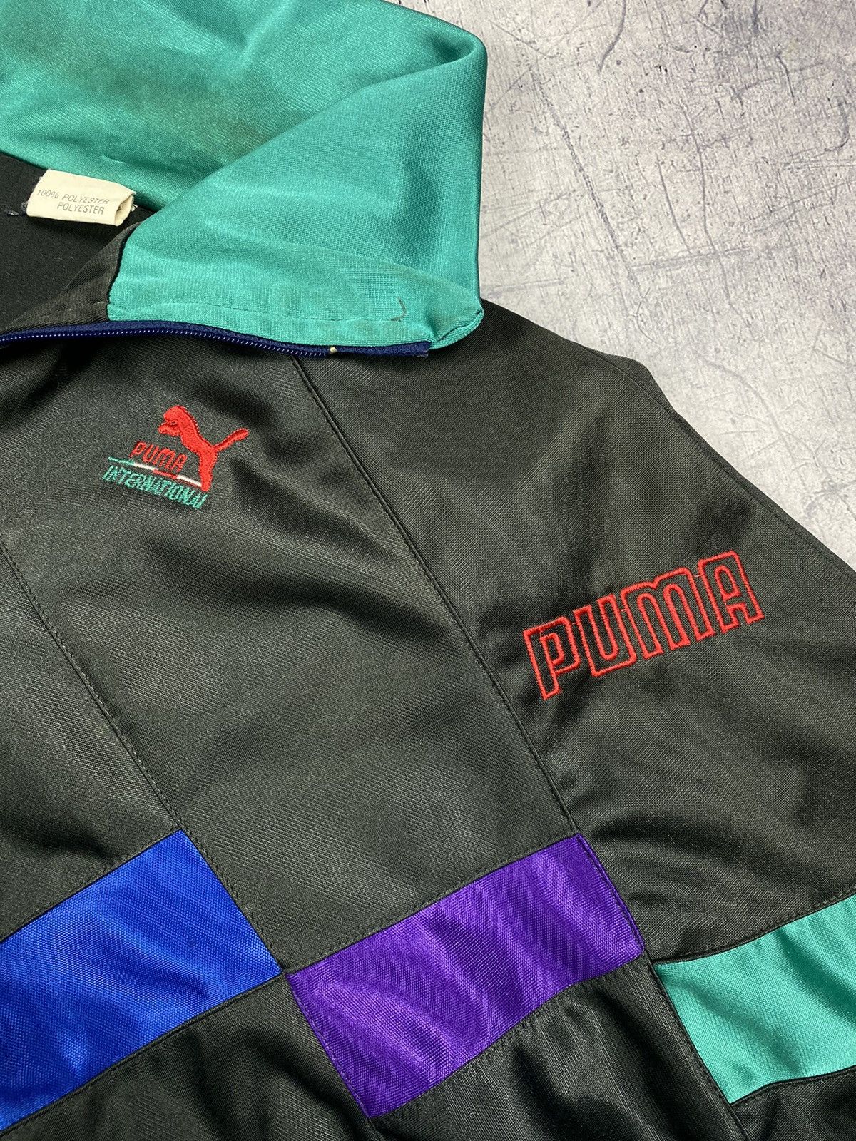 Puma Vintage 90s Puma International Track Jacket Size US M / EU 48-50 / 2 - 7 Thumbnail