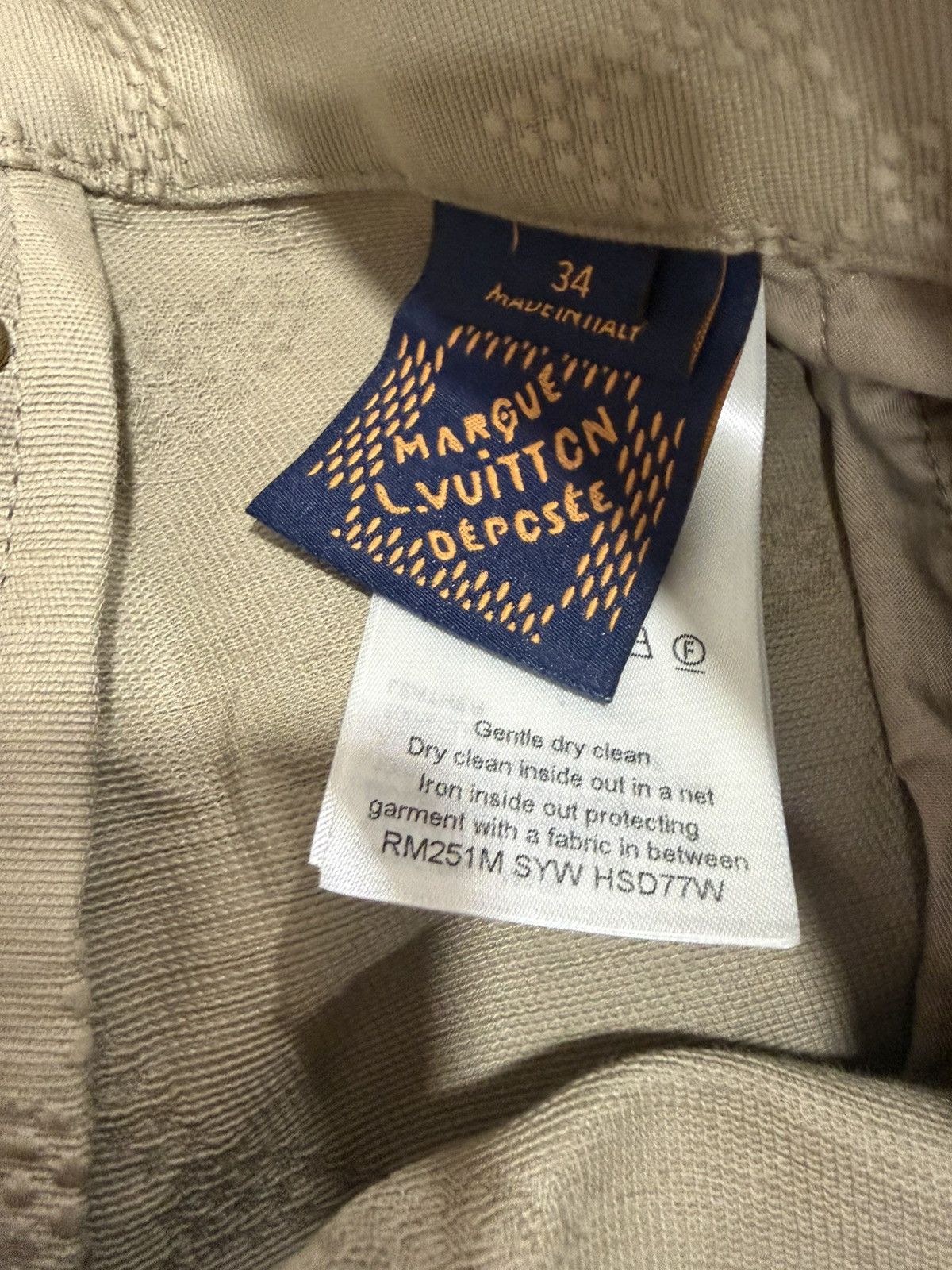 Louis Vuitton Louis Vuitton 2025 Embroidered Skate Pants Size 34 Khaki Size US 34 / EU 50 - 3 Thumbnail