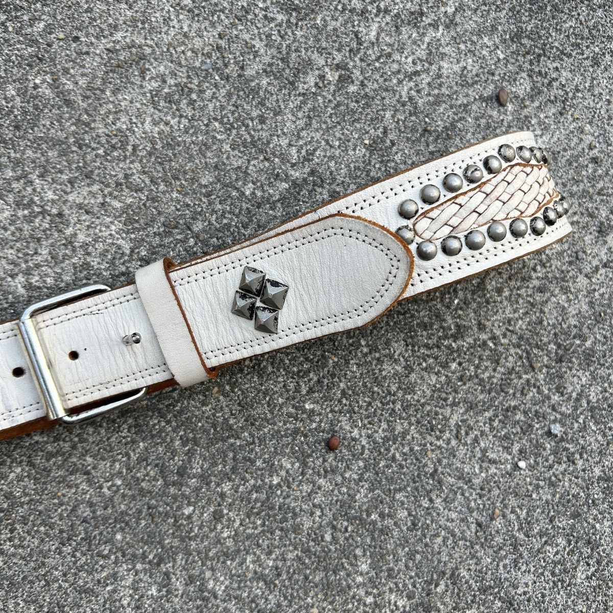 Vintage Vintage studded leather belt (Kapital Style) Size ONE SIZE - 7 Thumbnail