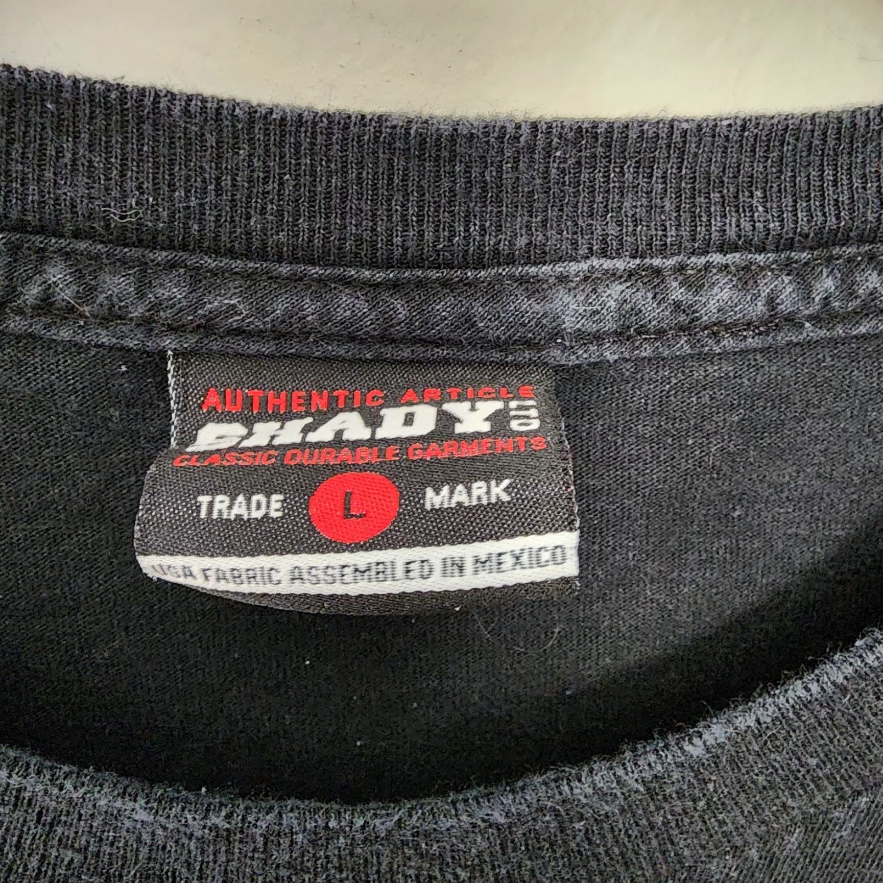 Vintage VINTAGE Shady LTD Eminem T Shirt Mens Large Black Rap Tee Y2K 90s Grunge Skater Classic Crew Neck Short Sleeve Slimming Black Mens Size US L / EU 52-54 / 3 - 3 Thumbnail