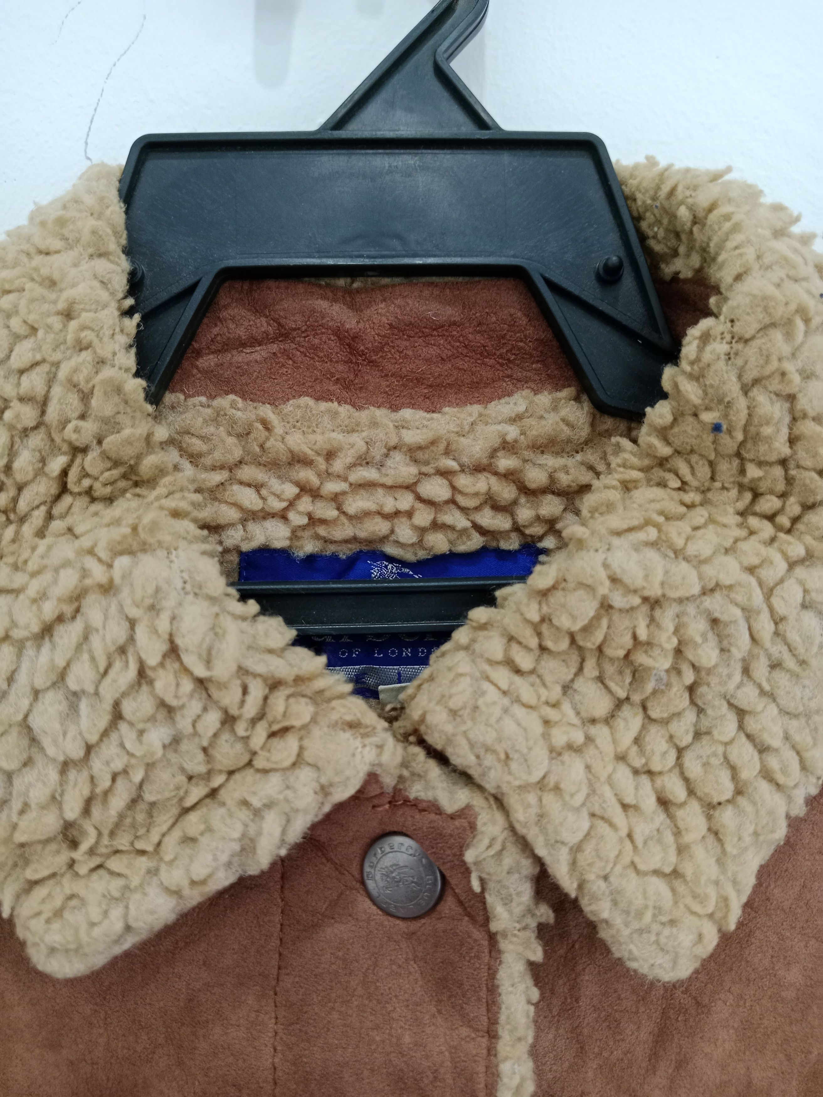 Burberry × Designer Burberrys Blue Label Sherpa Lining Snap Button Jacket Size S / US 4 / IT 40 - 5 Thumbnail