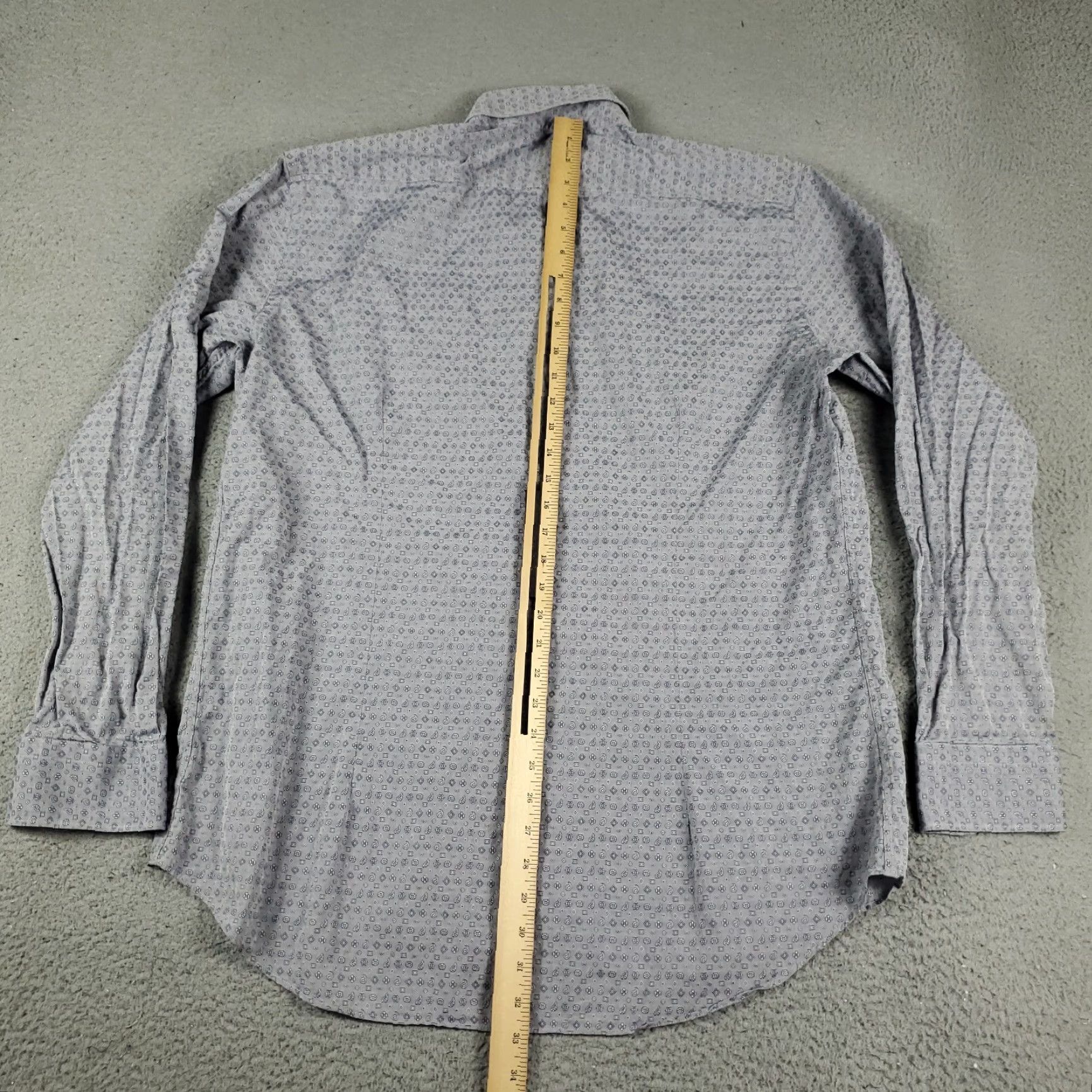 Etro ETRO Button-Up Shirt Mens Size 45 Blue Geometric Long Sleeve Casual Business Size US XXL / EU 58 / 5 - 3 Thumbnail