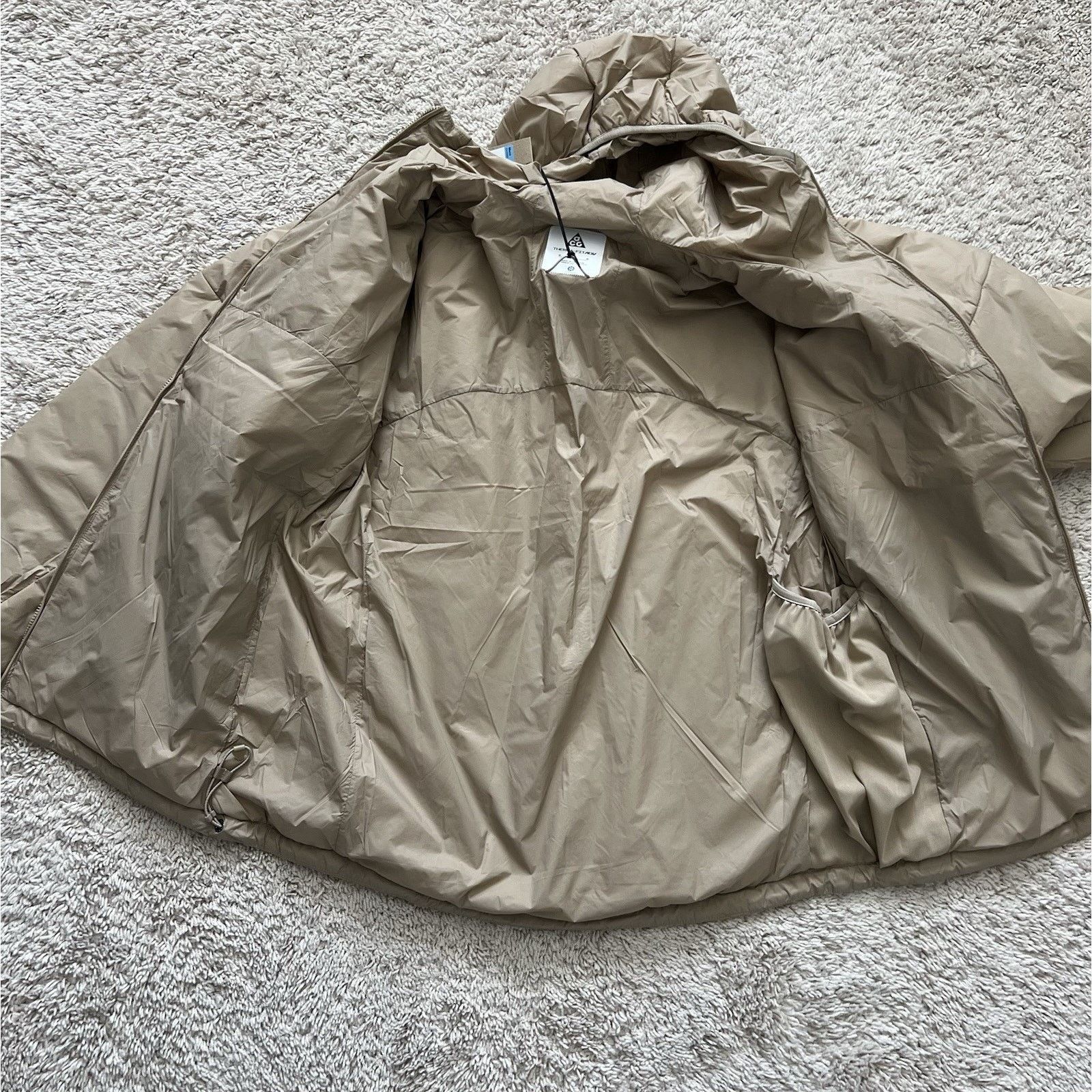 Nike Nike ACG Rope De Dope Beige Full Zip Jacket Insulated Medium Size US M / EU 48-50 / 2 - 9 Thumbnail