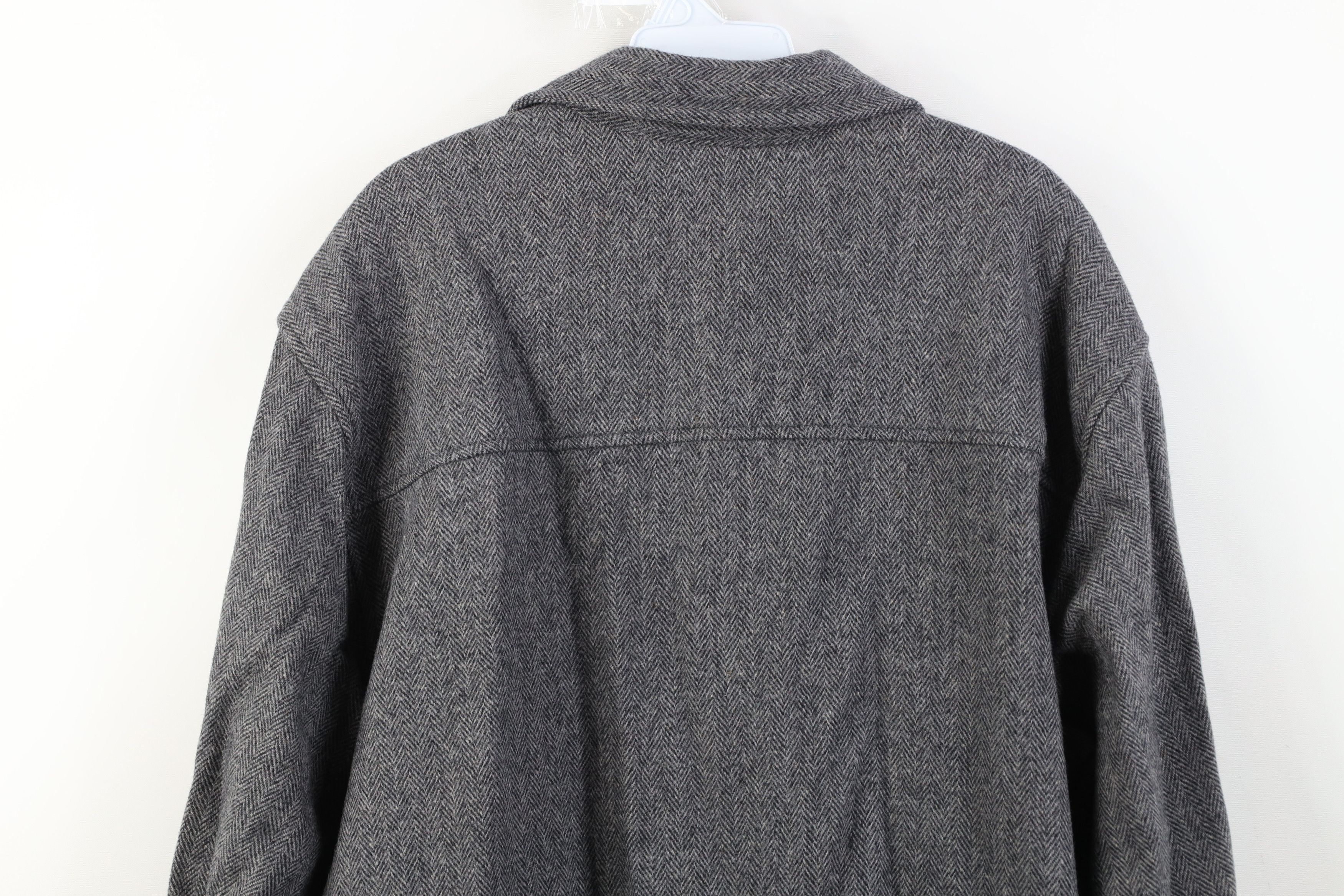 Vintage Vintage 90s Streetwear Herringbone Chore Barn Shirt Jacket Size US L / EU 52-54 / 3 - 11 Thumbnail
