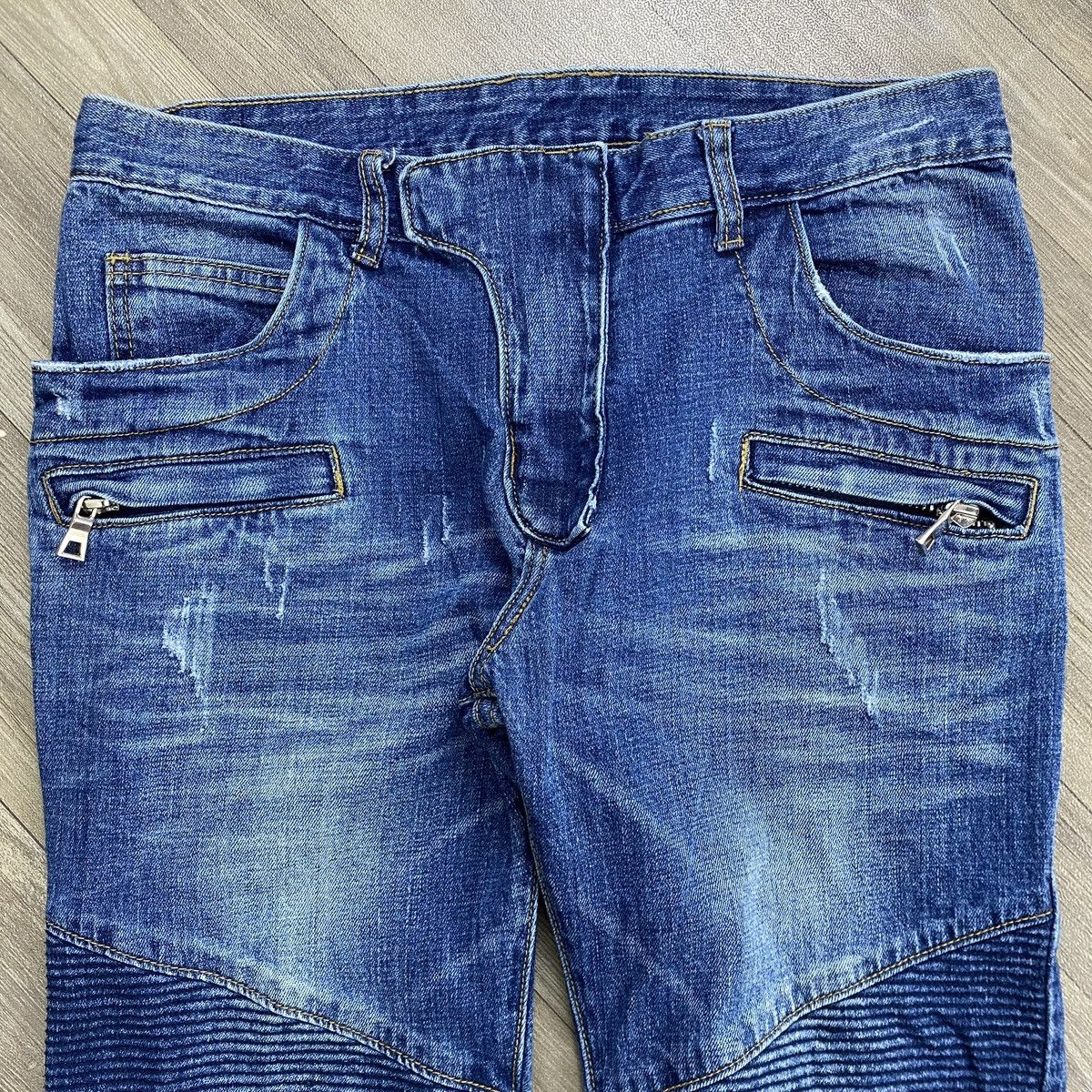 Japanese Brand Iconic Moto Biker Denim Size US 32 / EU 48 - 3 Thumbnail
