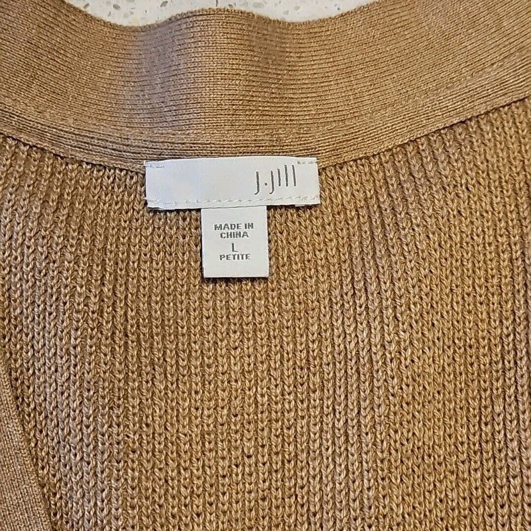 Other J Jill Sweater Womens Petite L V Neck Cardigan Duster Cotton Size L / US 10 / IT 46 - 9 Thumbnail