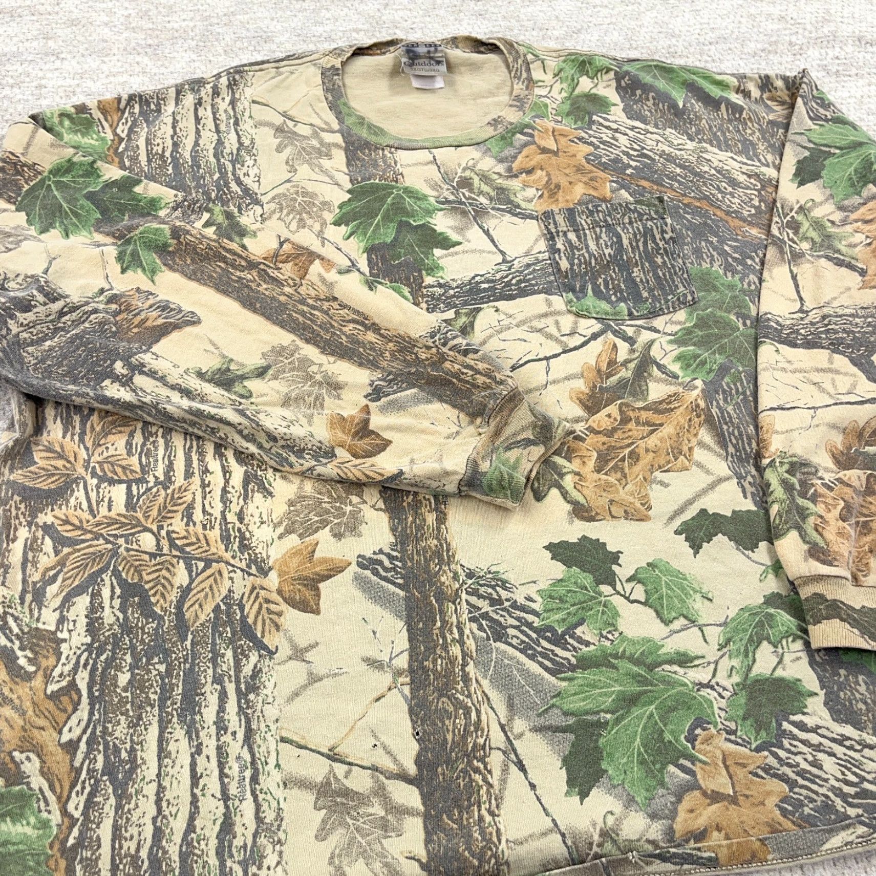 Jerzees VINTAGE Jerzees Shirt Men 3XL Long Sleeve 90s Y2K Camo Brown Cotton Polyester Jersey Logo Grungeかわ Not allowed: extra characters. Size US XXL / EU 58 / 5 - 7 Thumbnail