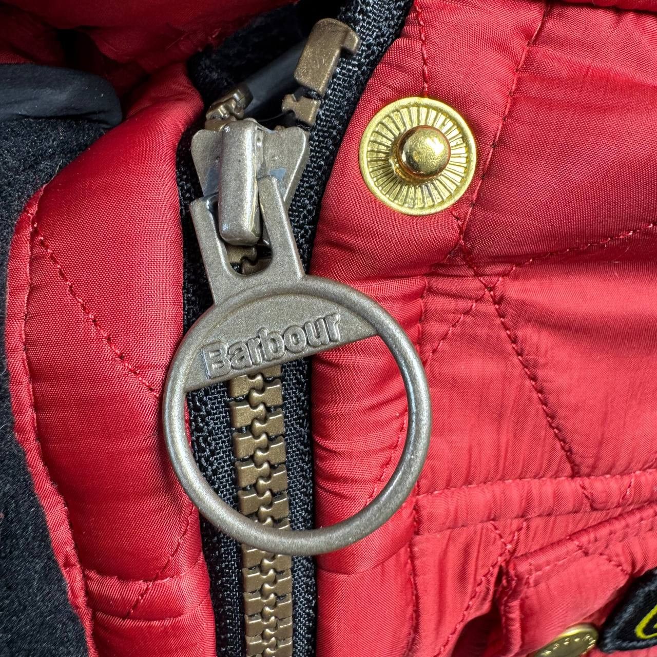 Barbour Barbour International Womens Quilted Red Belted Size UK 12 Size L / US 10 / IT 46 - 4 Thumbnail