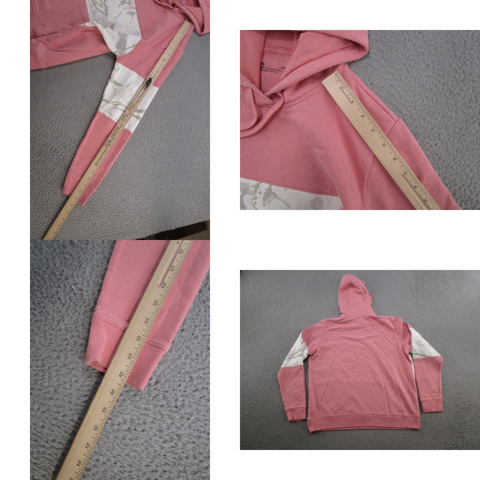 Under Armour Under Armour Women's UA Rival Fleece Blocked Hoodie Pink Size L Size L / US 10 / IT 46 - 8 Thumbnail