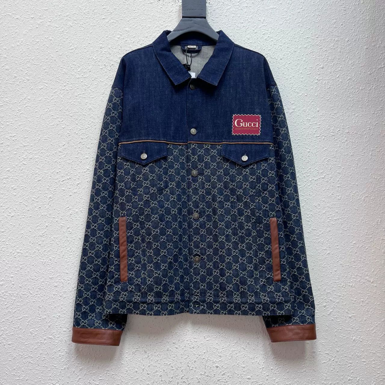 Gucci Gucci GG Monogram Denim Jacket Size 56 Size US XL / EU 56 / 4 - 1 Thumbnail