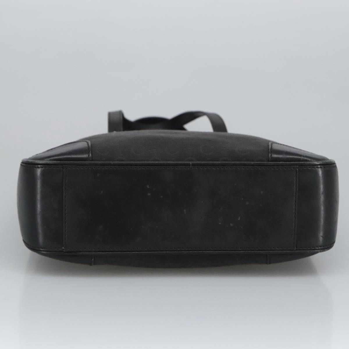 Celine CELINE C Macadam Canvas Shoulder Bag Black Size ONE SIZE - 9 Thumbnail