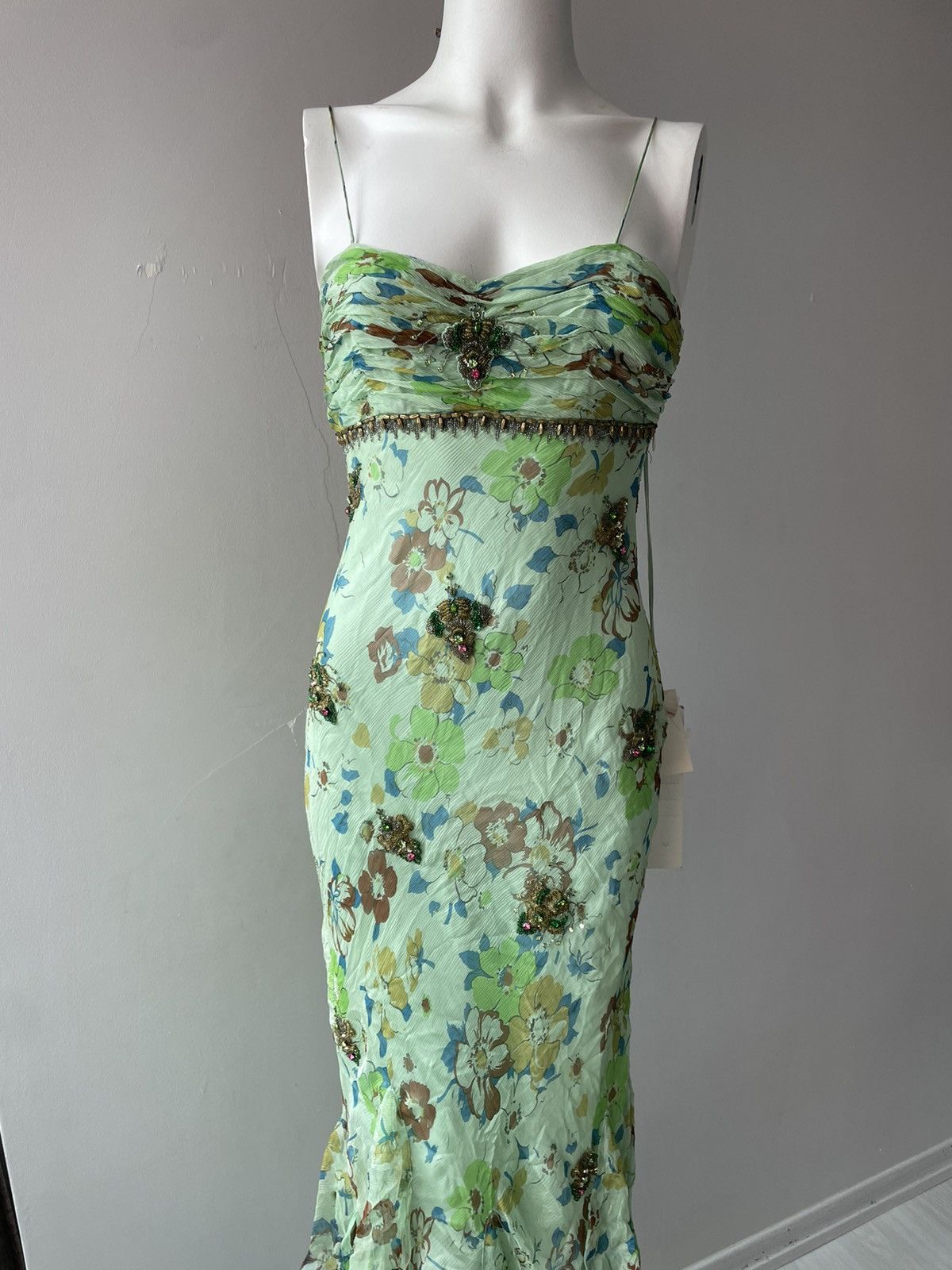 Vintage Parisian silk dress Size S / US 4 / IT 40 - 8 Thumbnail