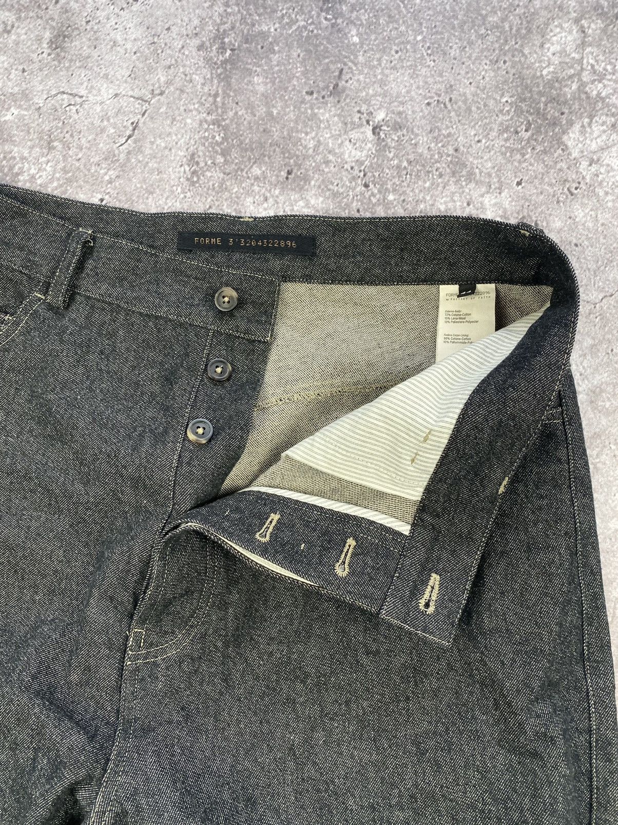 Forme 33204322896 × Forme D'Expression FORME 33204322896 GRAY WOOL BAGGY PANTS Size US 30 / EU 46 - 4 Thumbnail