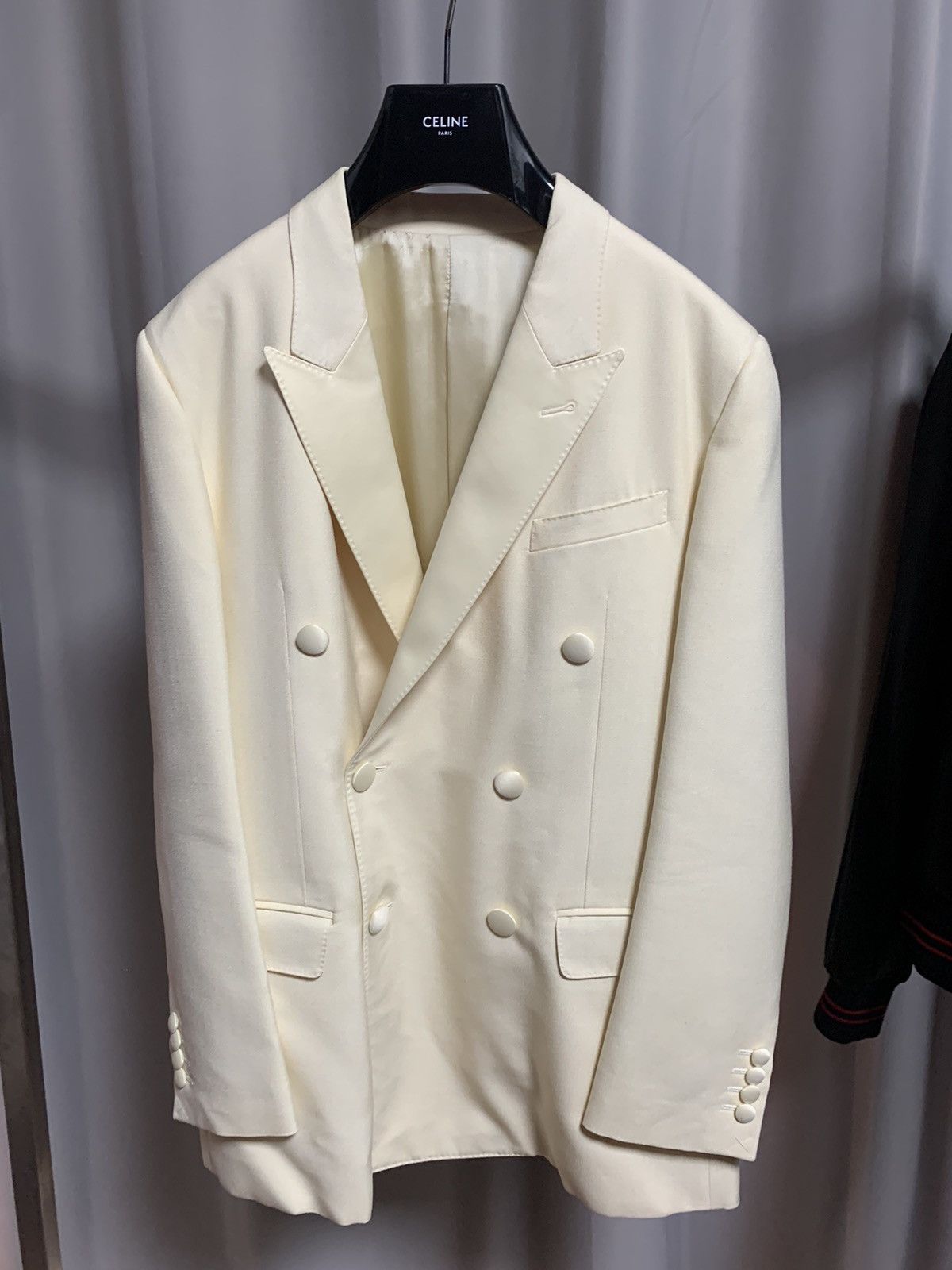 Celine Celine 2020SS Ivory Silk Blazer Size US S / EU 44-46 / 1 - 1 Thumbnail