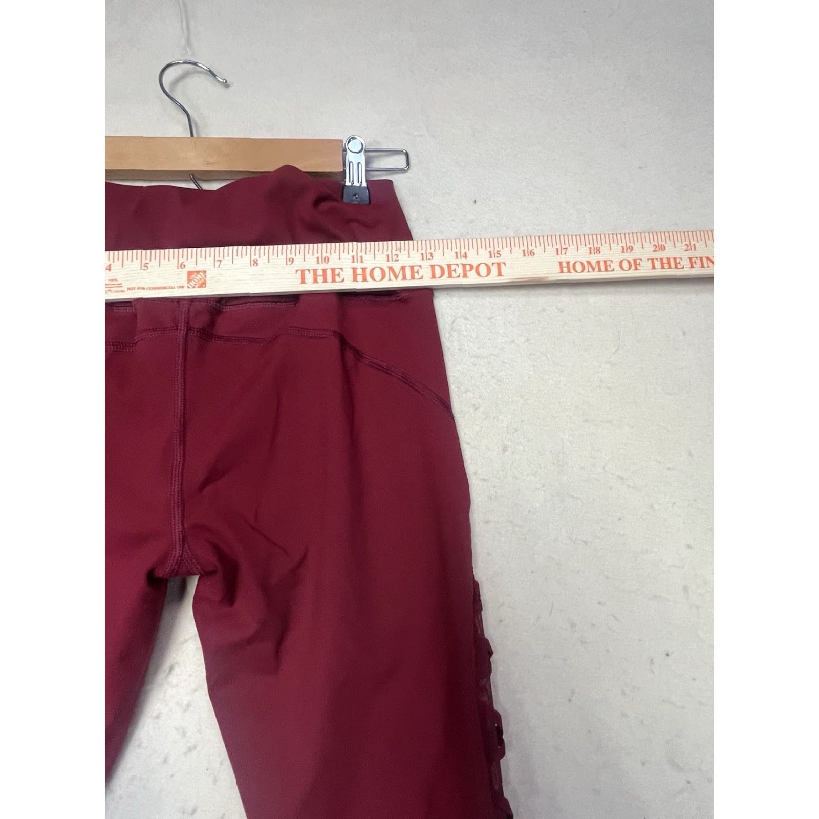Victoria's Secret Victoria's Secret Victoria Sport Leggings Burgundy Red Women's S Size Small Compression Activewear Womens Leggings Size 28" / US 6 / IT 42 - 3 Thumbnail