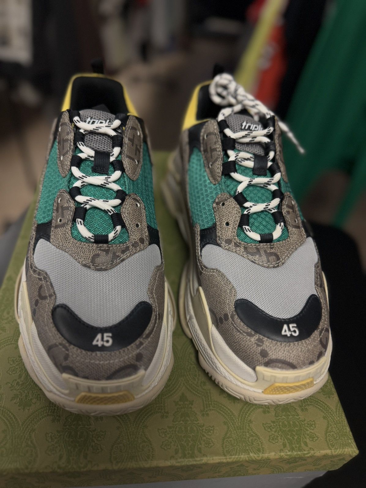 Balenciaga × Gucci 45EU/12US Gucci Balenciaga Triple S The Hacker Project Size US 12 / EU 45 - 5 Thumbnail