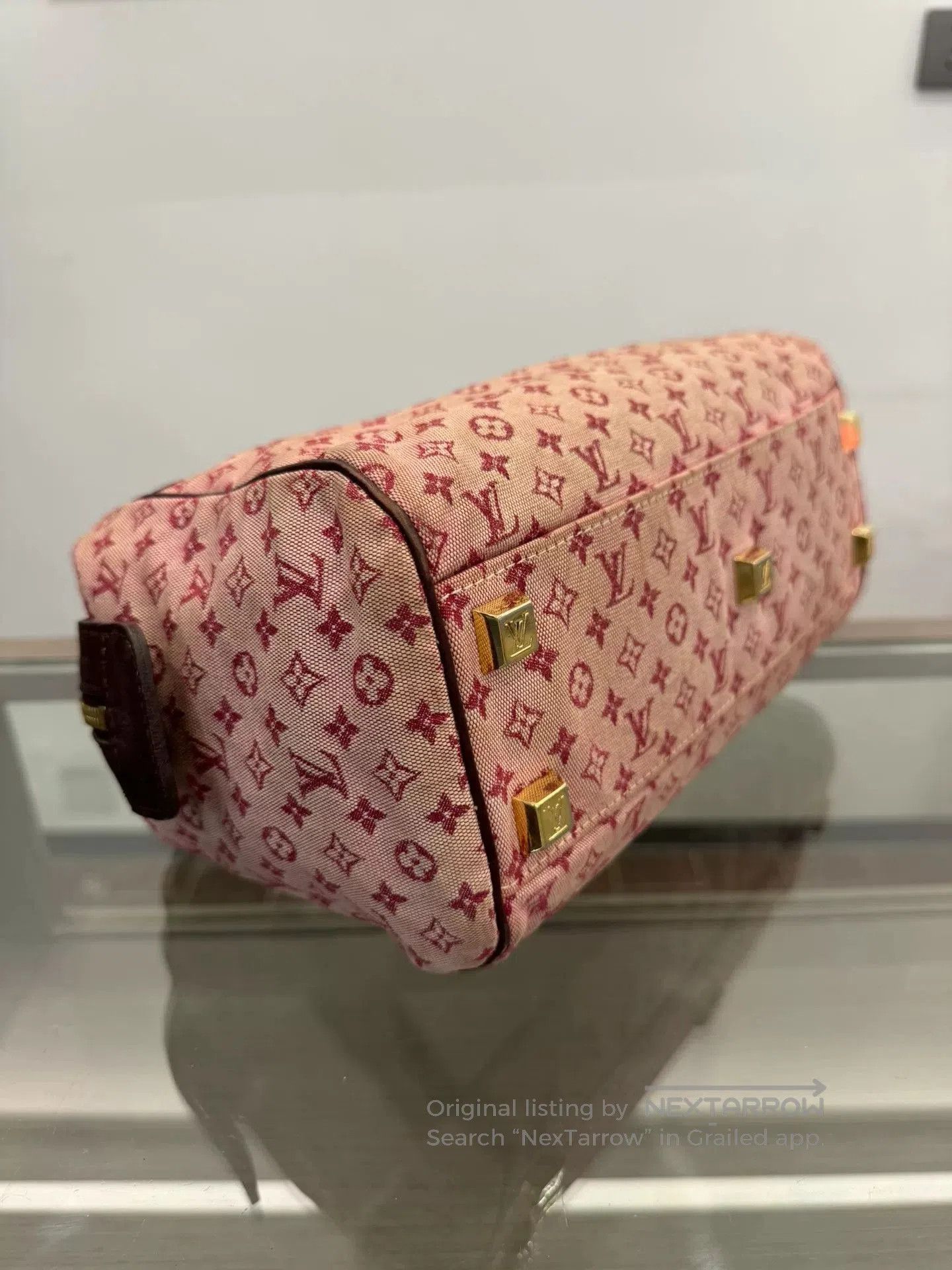 Louis Vuitton Louis Vuitton Pink Denim Logo Boston Bag. Size ONE SIZE - 6 Thumbnail
