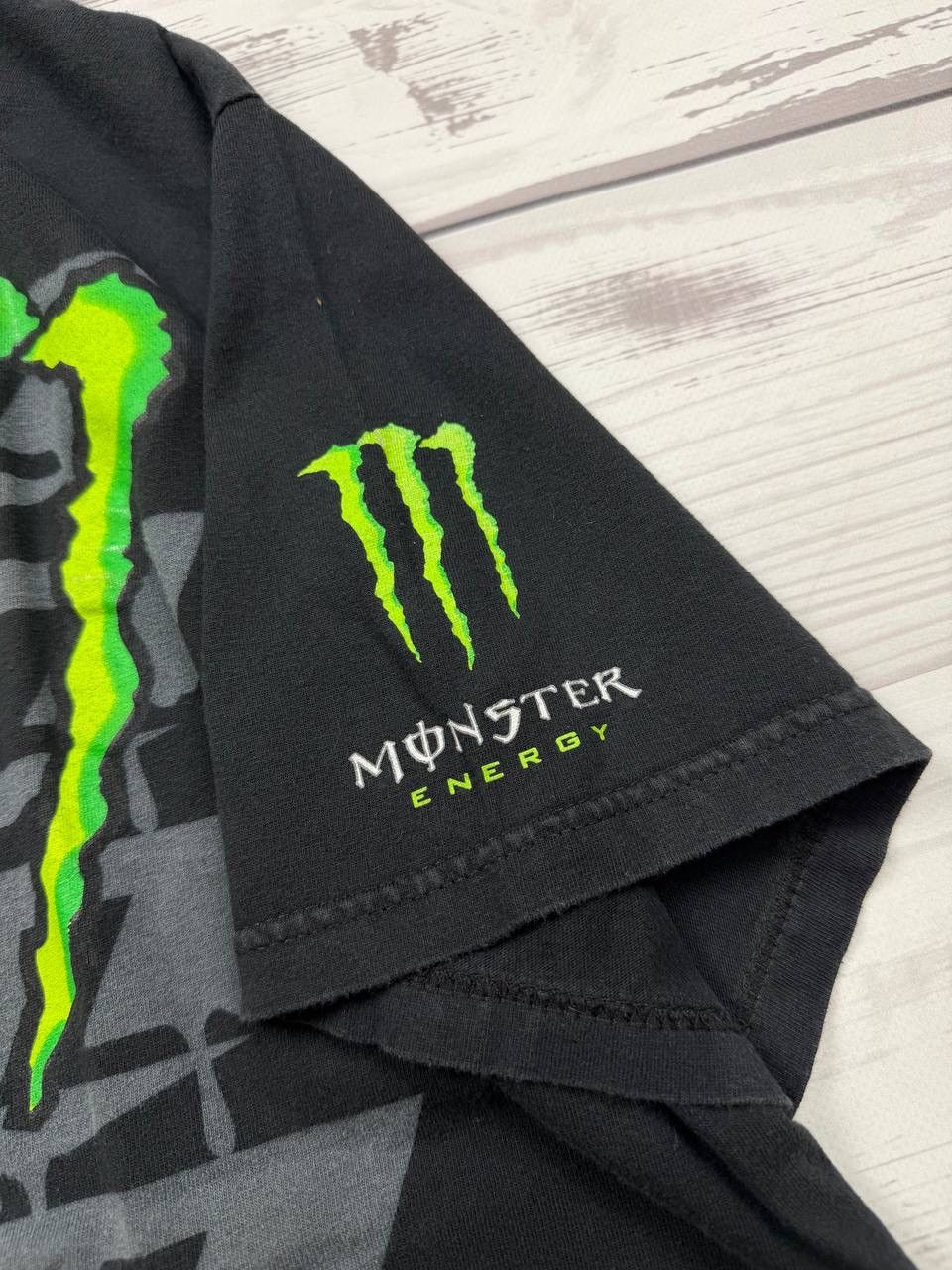Fruit Of The Loom 2000s Monster Energy ONO Drip Graphic Grey T Shirt Size US L / EU 52-54 / 3 - 5 Thumbnail