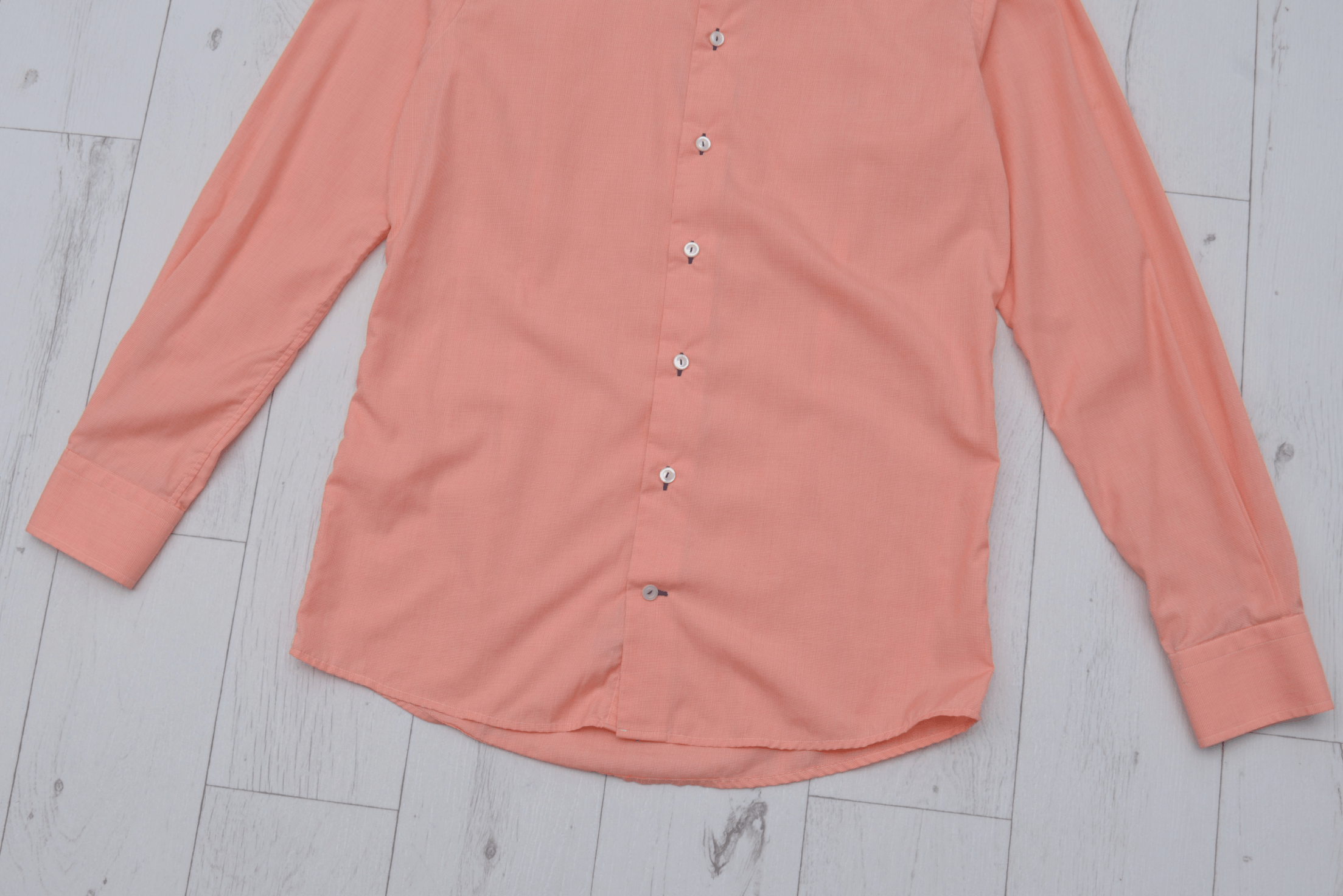 Eton ETON Slim Contemporary Orange Check Gingham Plaid Shirt 40 Size US M / EU 48-50 / 2 - 3 Thumbnail