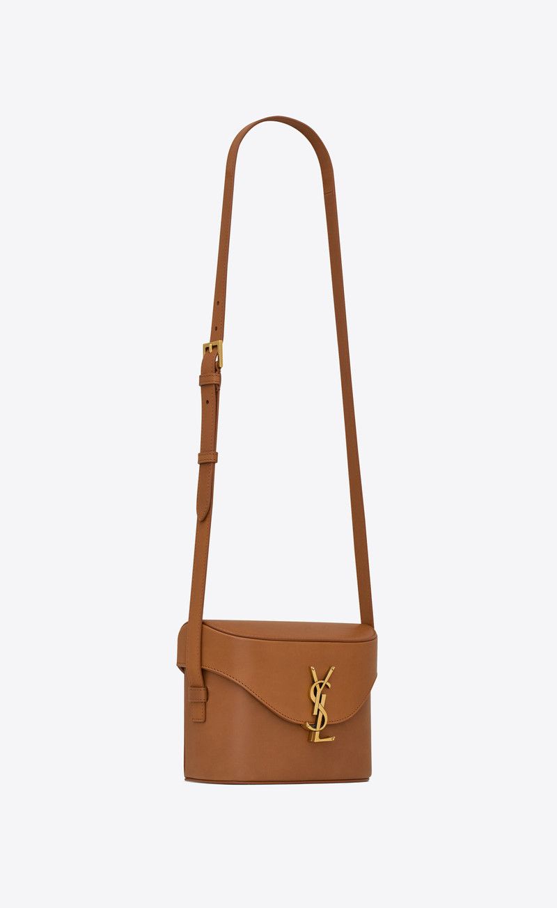 Saint Laurent Paris o1bcso1str1225 Size: OS/June Box Smooth Leather in Brown Size ONE SIZE - 2 Thumbnail
