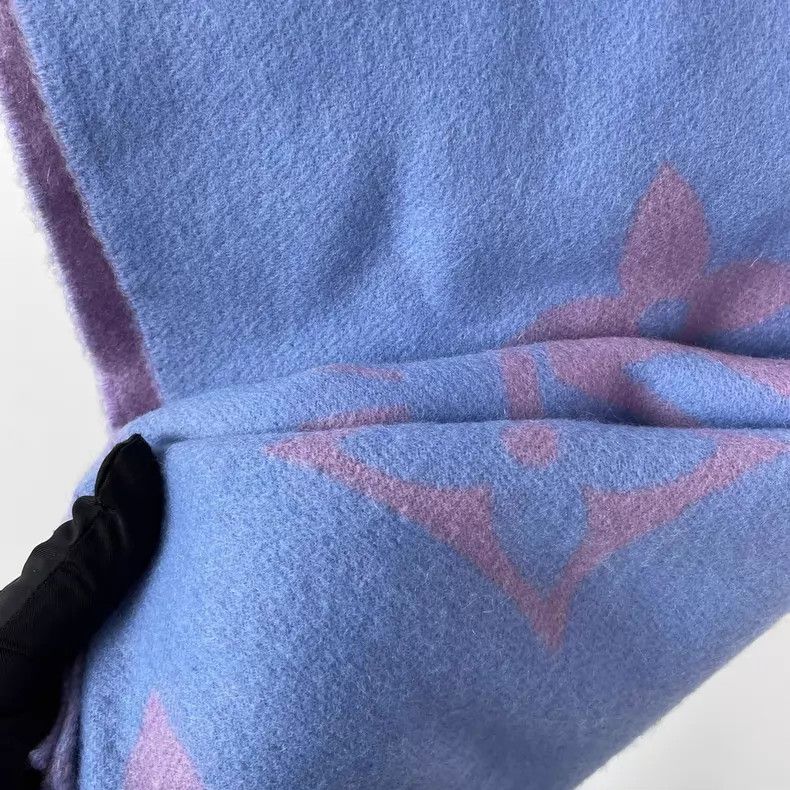 Louis Vuitton Louis Vuitton Blue-purple gradient color-block double-side Size ONE SIZE - 7 Thumbnail
