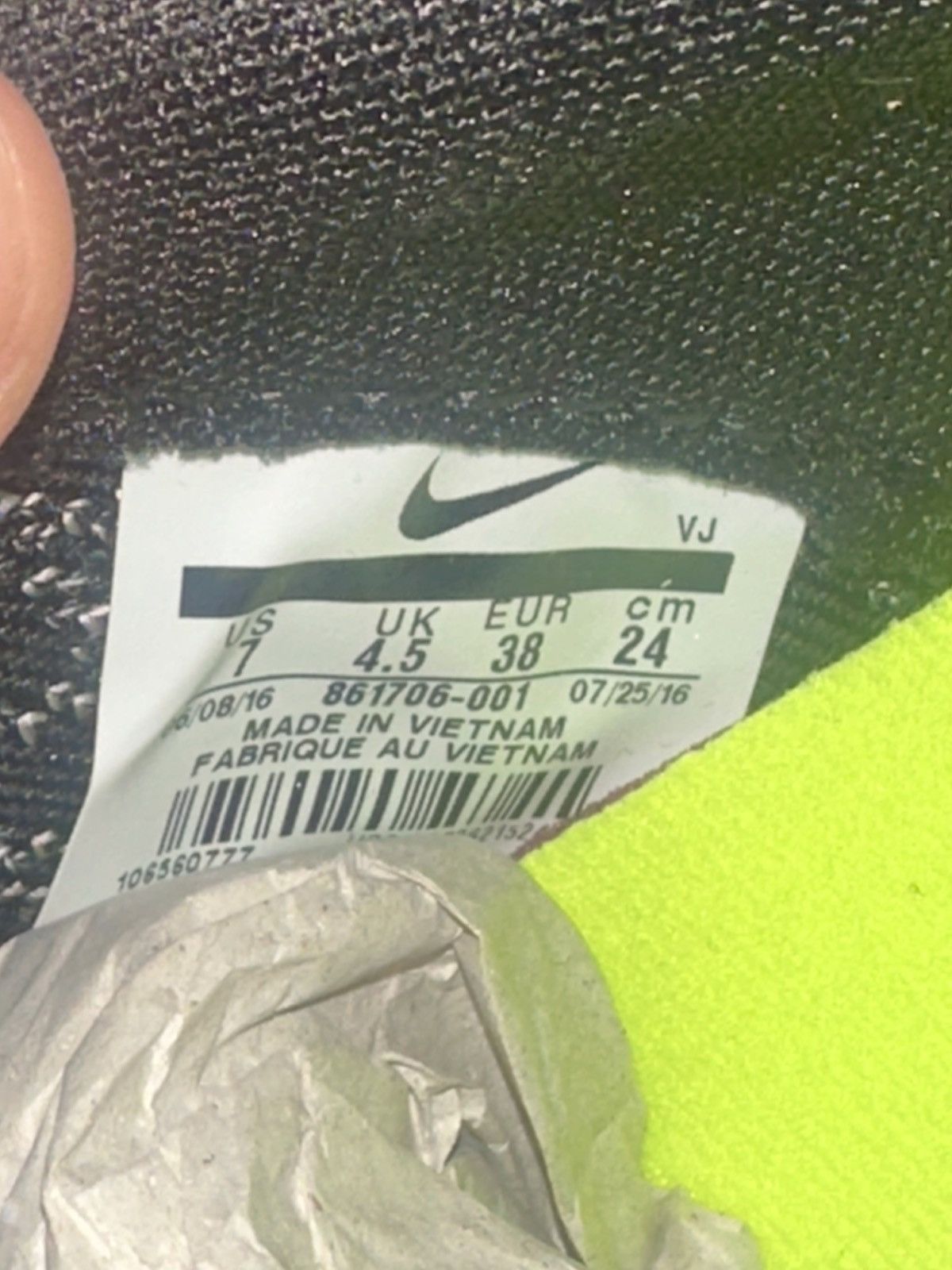 Nike Size 7W (5.5M) - Nike Roshe 2 Flyknit Black- 861706-001 Size US 7 / IT 37 - 6 Thumbnail