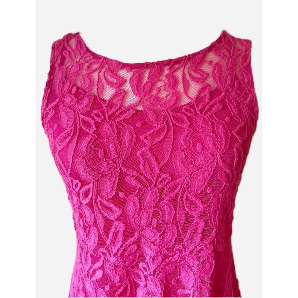 Free People NWT! Free People Lace Swing Dress Hot Pink Size S 2-Piece Size S / US 4 / IT 40 - 8 Thumbnail