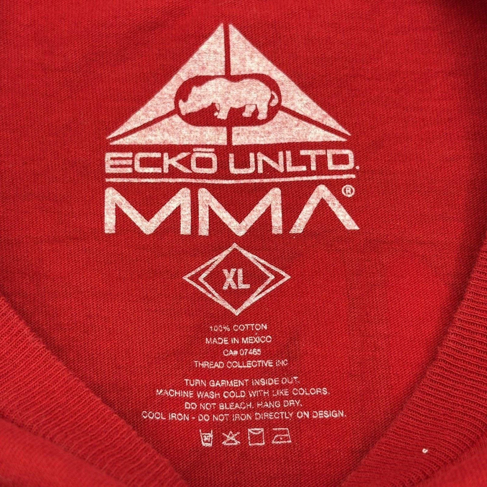 Ecko Unltd. Ecko Unltd MMA XL TShirt Y2K Red Short Sleeve Rawthentic Tee Size US XL / EU 56 / 4 - 4 Thumbnail