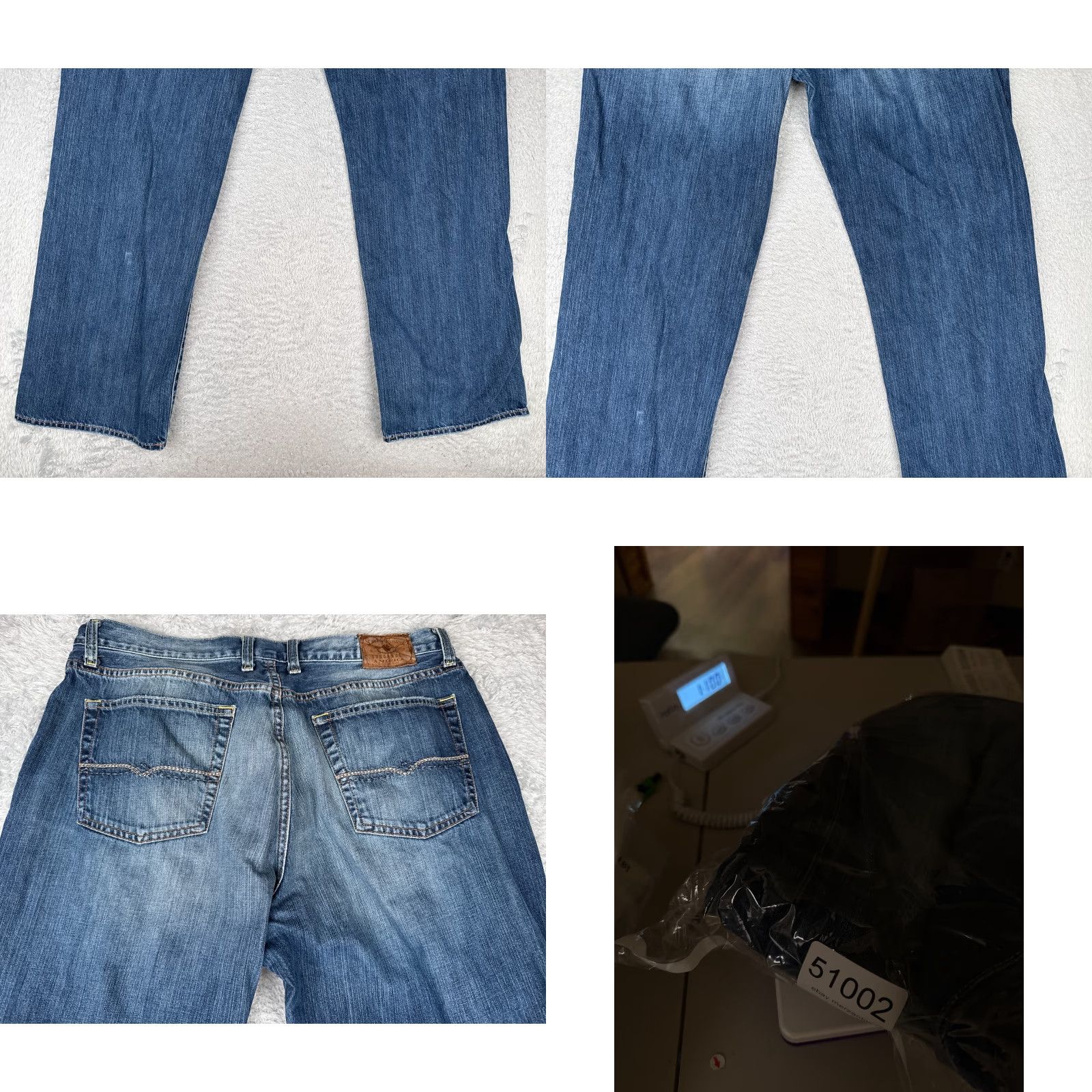 Lucky Brand VINTAGE Lucky Brand Jeans Mens 36x33 Blue Denim Bootcut Ashbury 181 100% Cotton Size US 36 / EU 52 - 10 Thumbnail