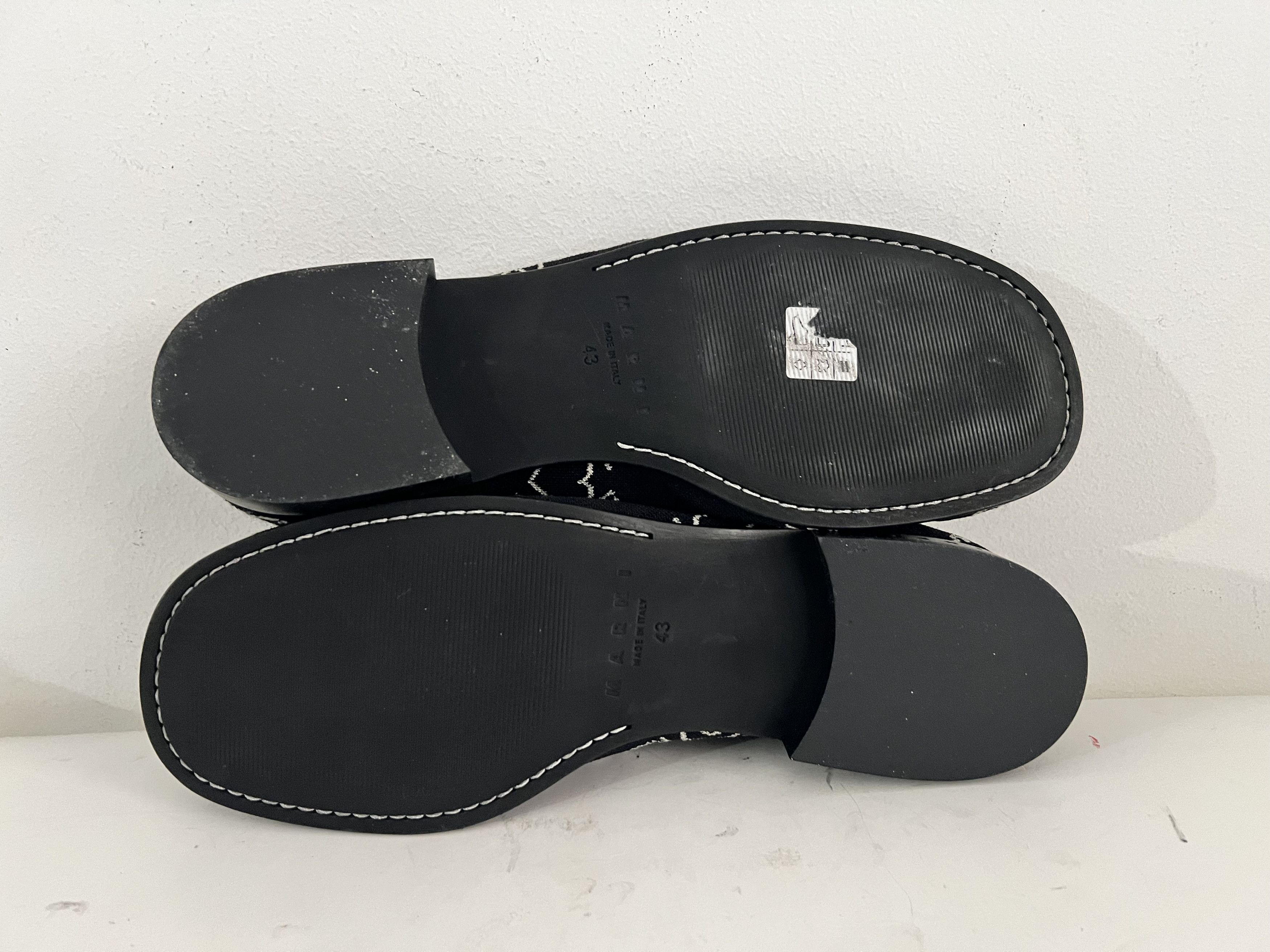 Marni Marnigram Trompe L'oeil Jacquard Moccasins Size US 10 / EU 43 - 9 Thumbnail