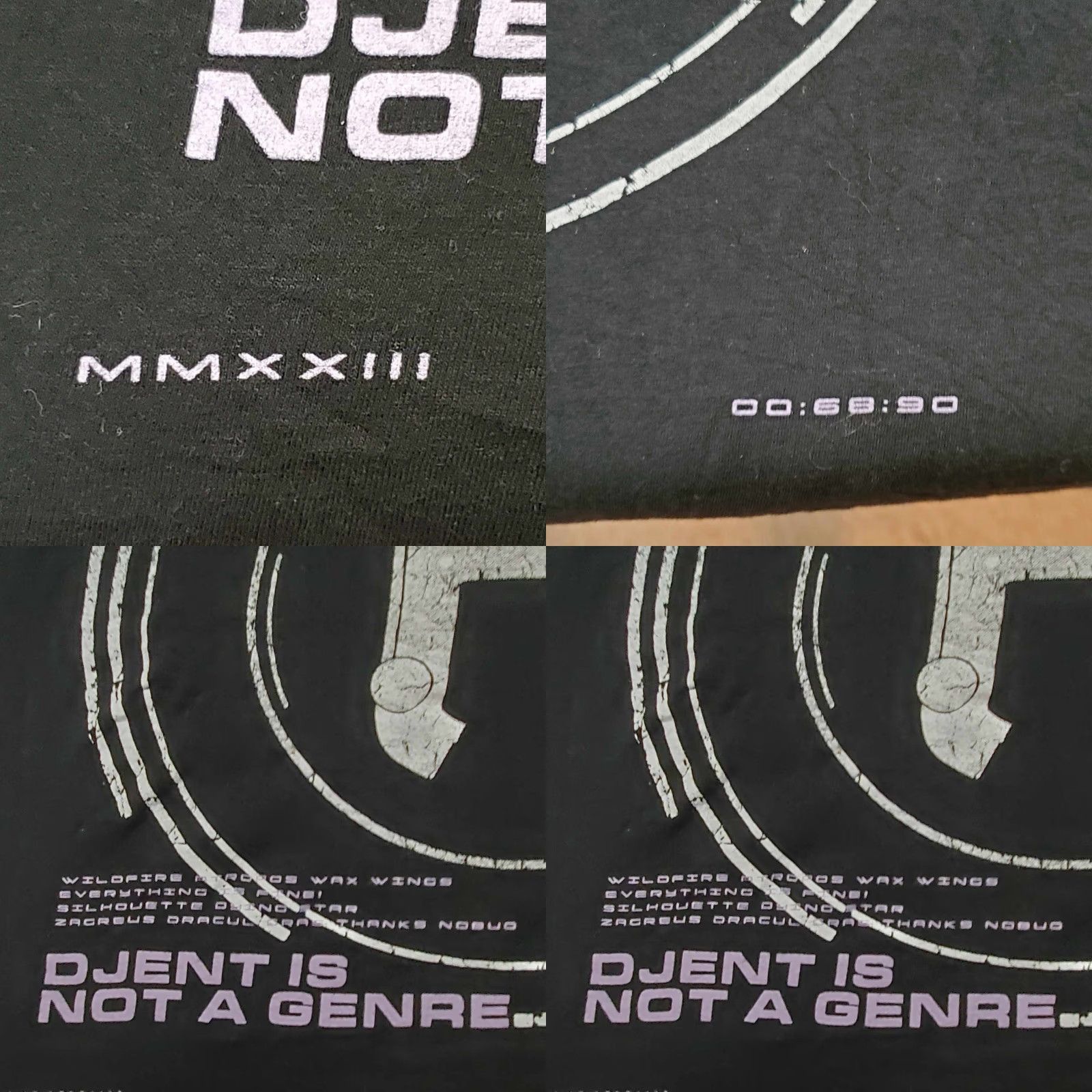 Anvil Periphery Spring Tour 2023 Black T Shirt Size XL Djent Is Not A Genre Band Djent Size US XL / EU 56 / 4 - 8 Thumbnail