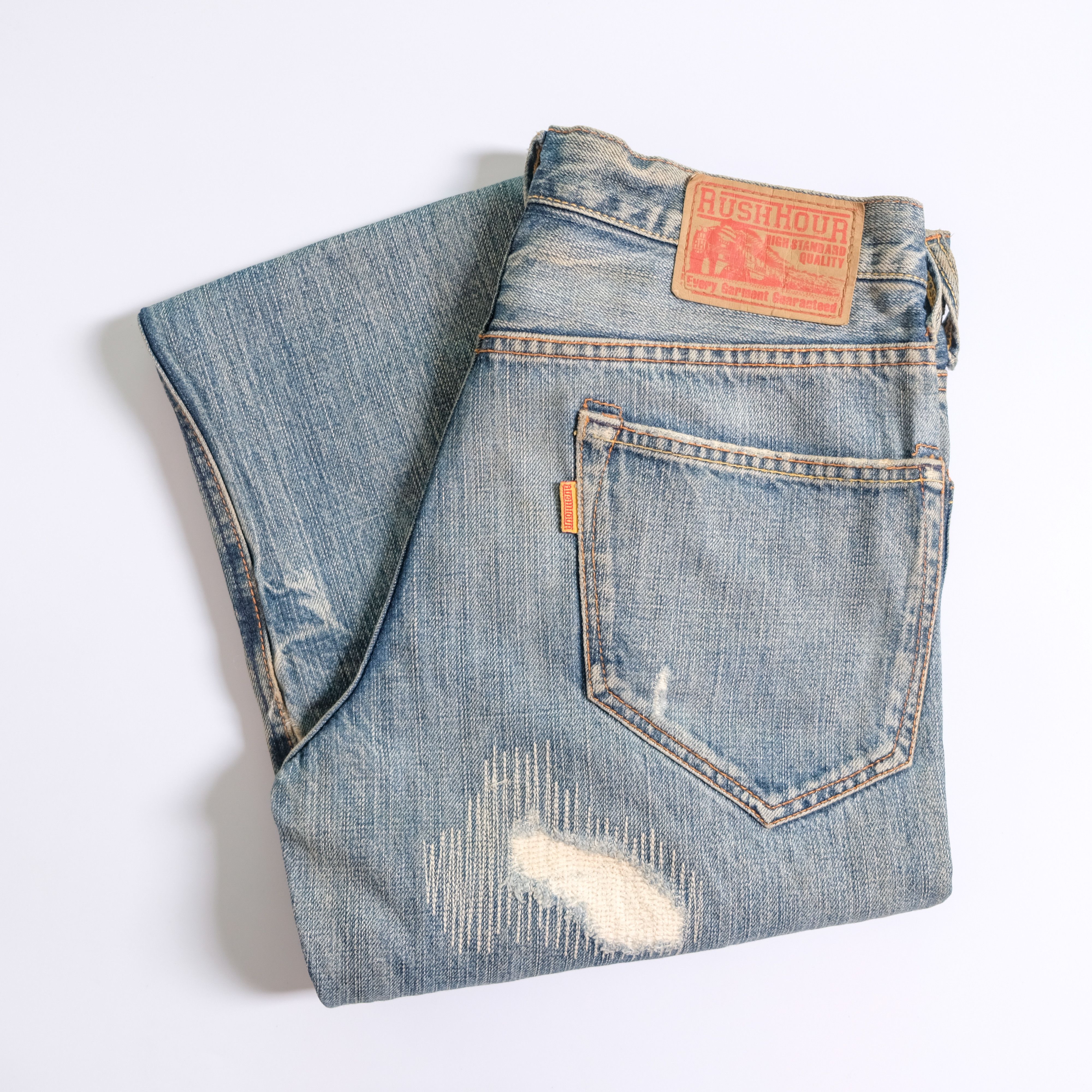 Other Rush hour distressed denim embroidery jeans Size US 29 - 2 Thumbnail