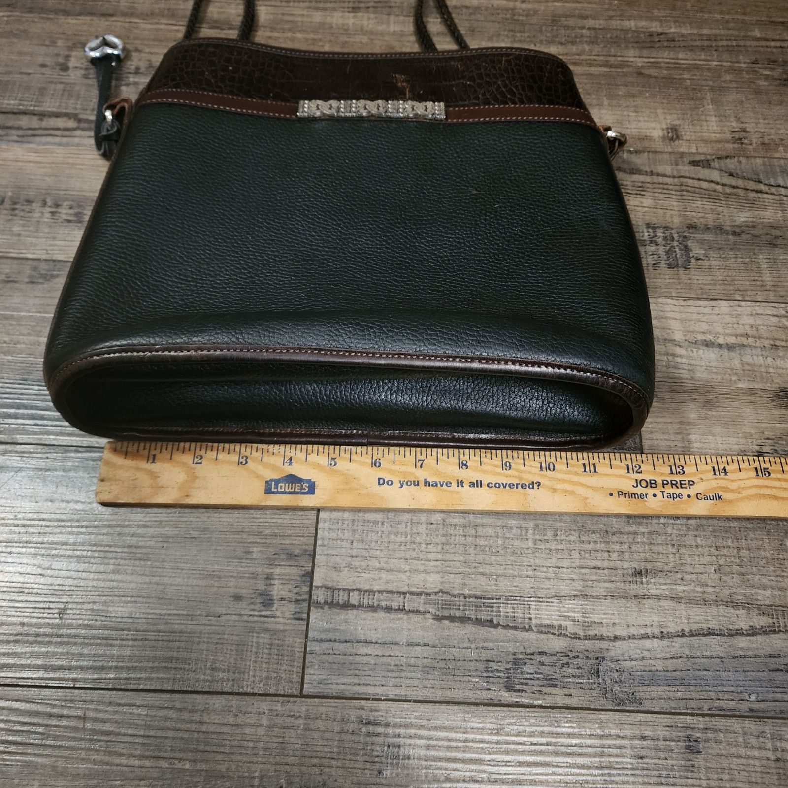 Brighton VTG Brighton handbag black and brown see pics worn spot E Size ONE SIZE - 4 Thumbnail