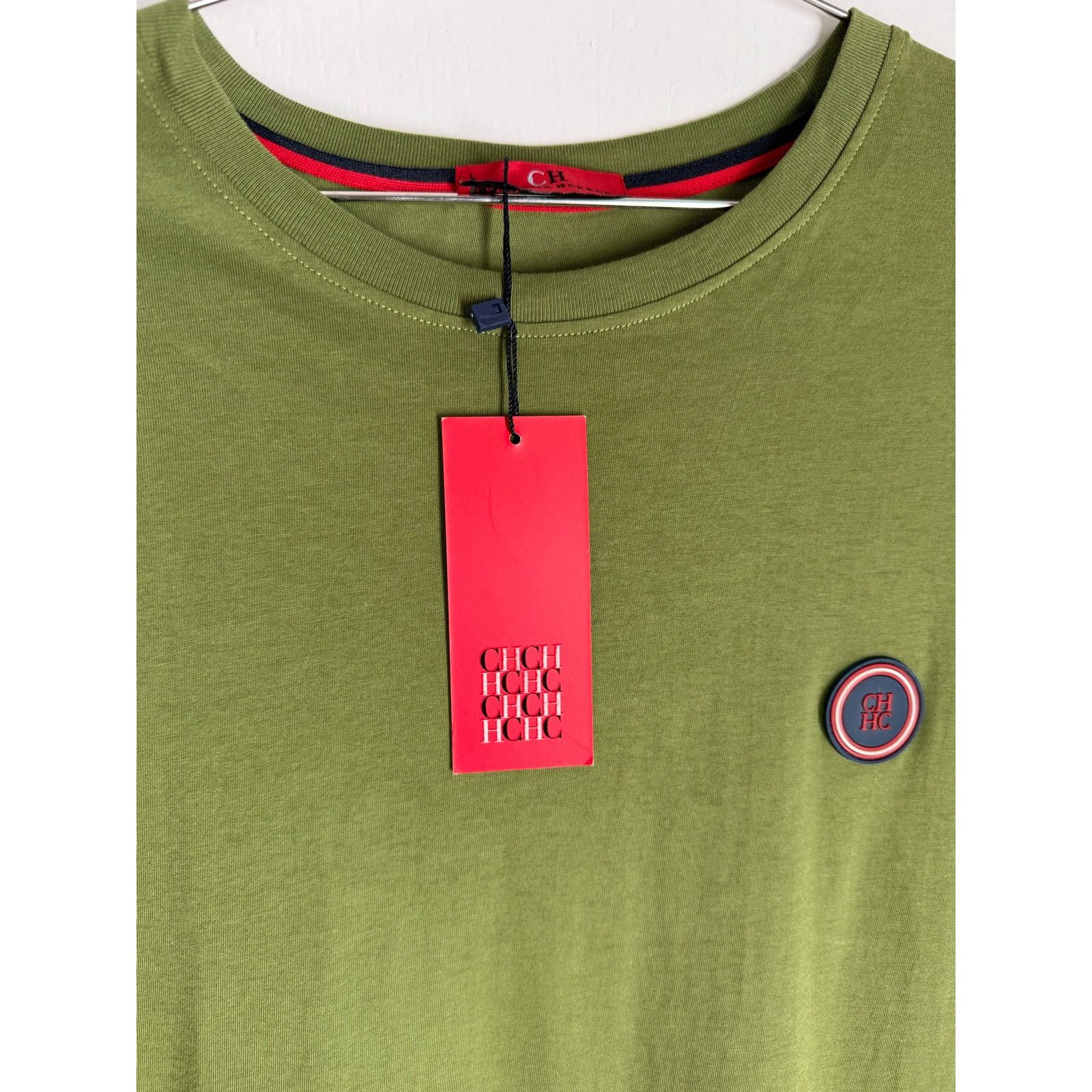 Carolina Herrera New Carolina Herrera Logo Cotton T-Shirt Green Mens Size L Size US L / EU 52-54 / 3 - 6 Thumbnail