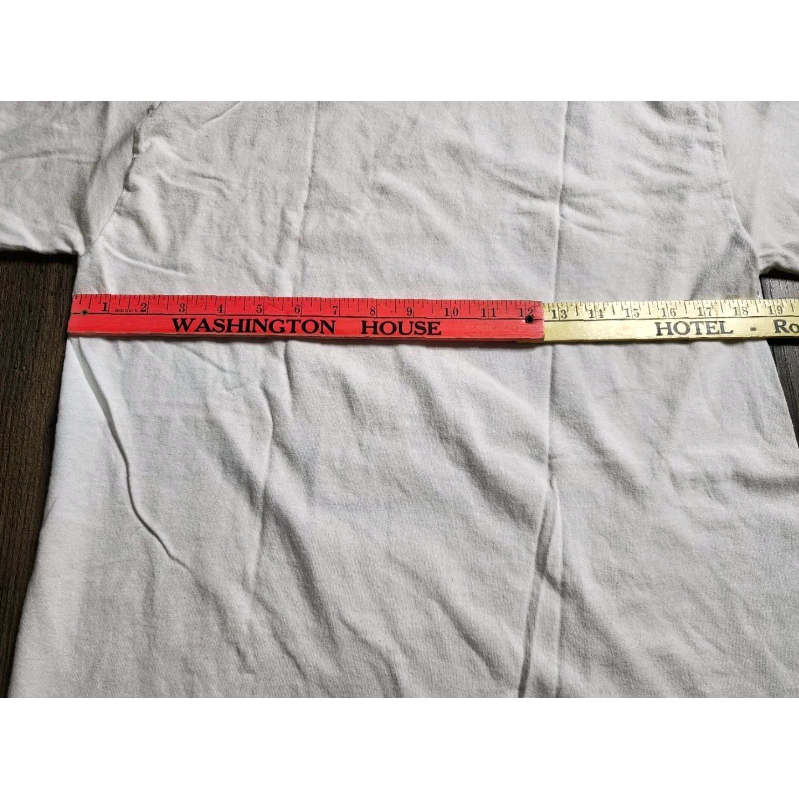 RHODE VINTAGE Steven Rhodes T-Shirt Mens M Distressed Horror Bohemian 60s 70s Logo Graphic White Size US M / EU 48-50 / 2 - 3 Thumbnail